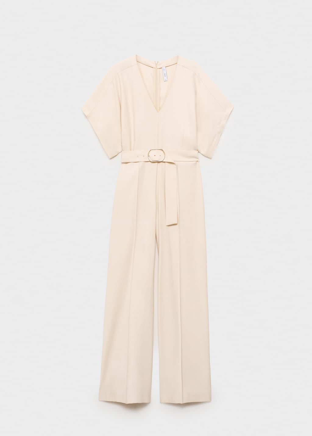 Long jumpsuit with belt and buckle - image 5