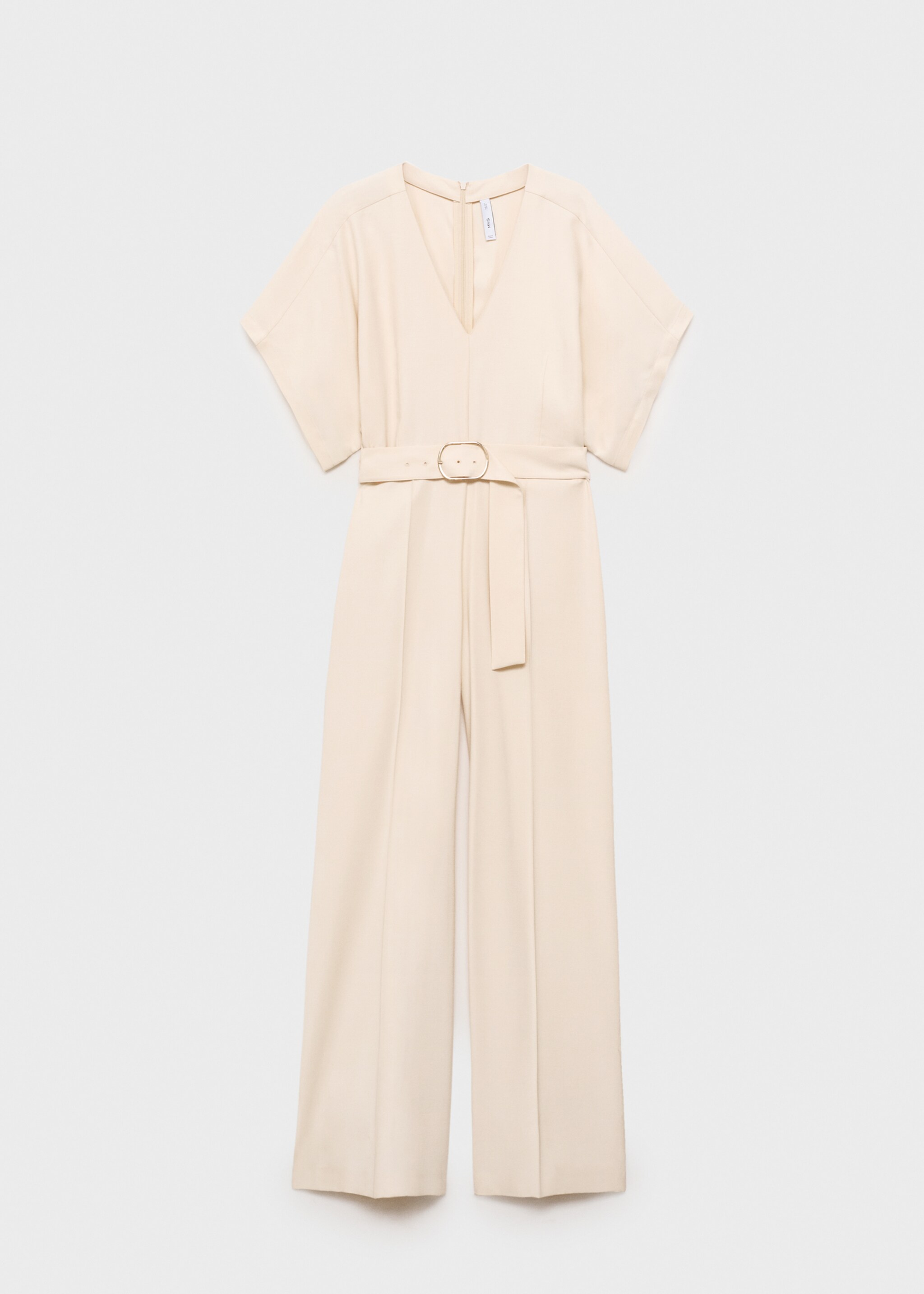 Long jumpsuit with belt and buckle - Article without model