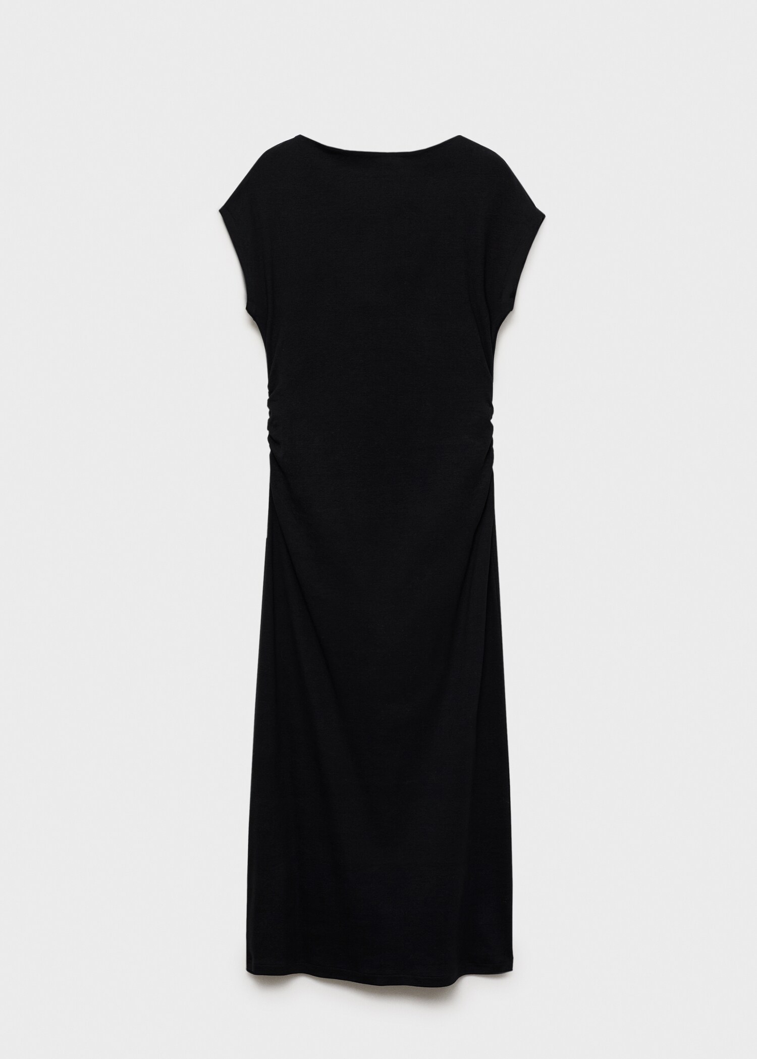 Cotton dress with gathered sides - Article without model