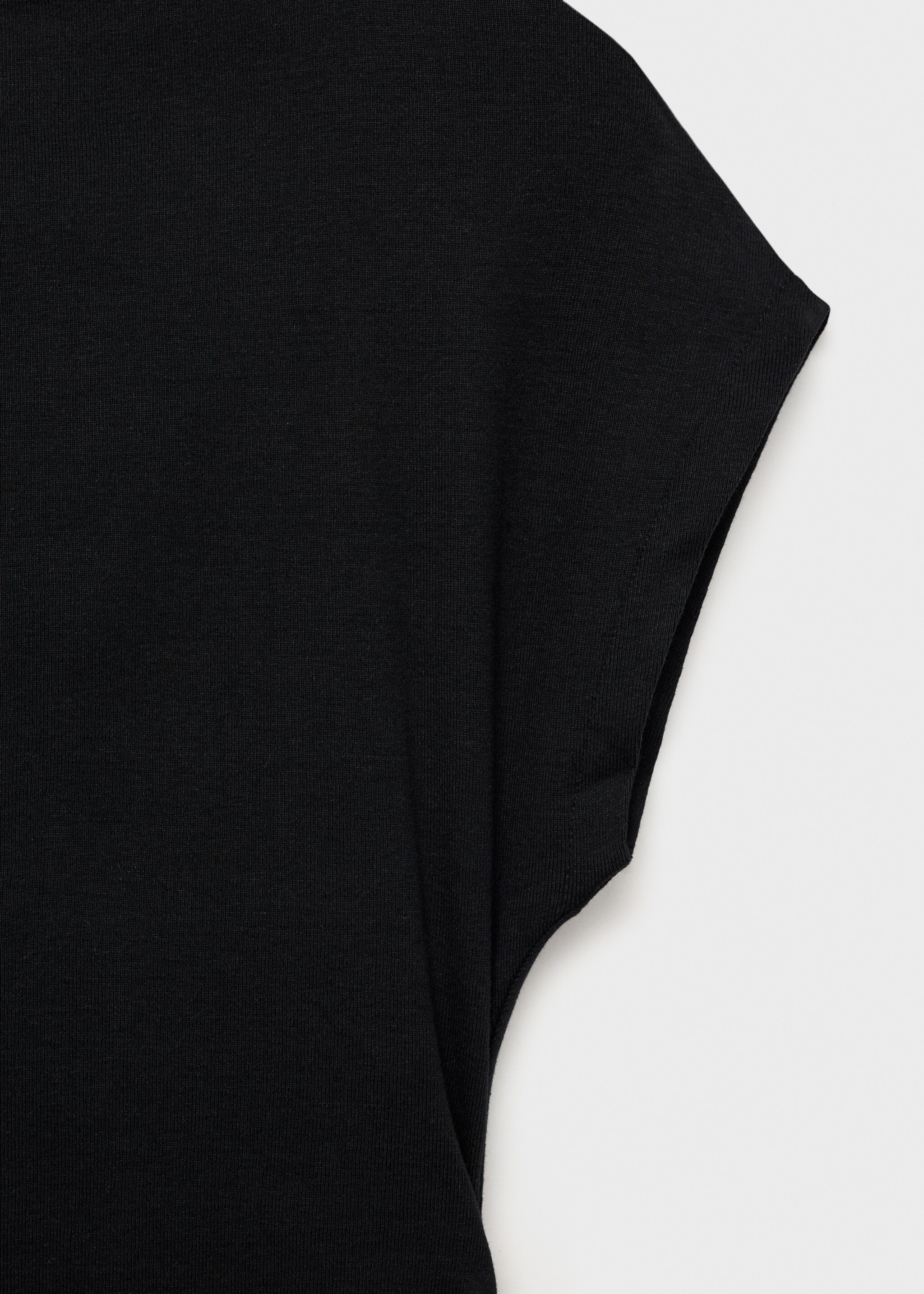 Cotton dress with gathered sides - Details of the article 0
