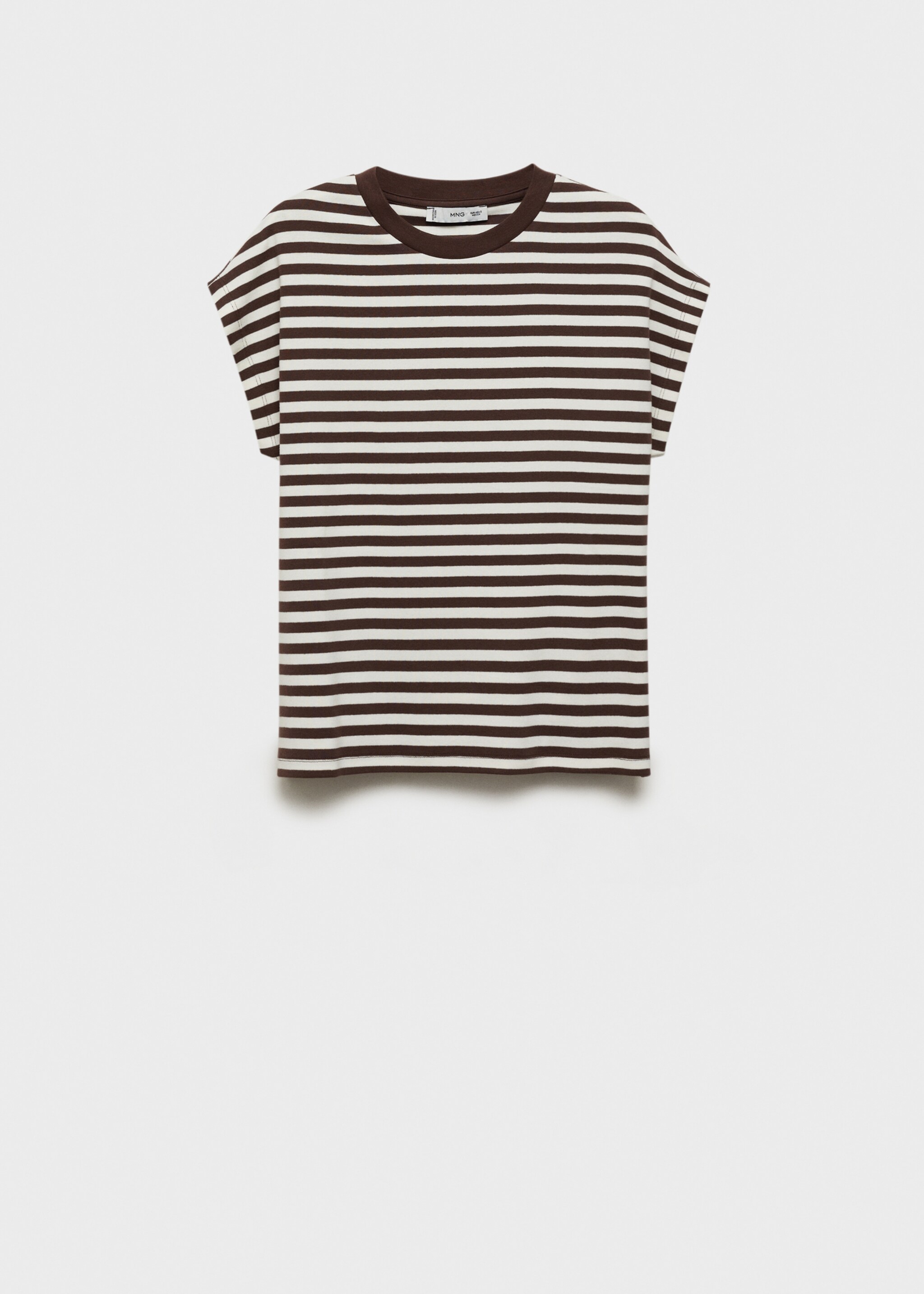 Striped short-sleeved t-shirt - Article without model