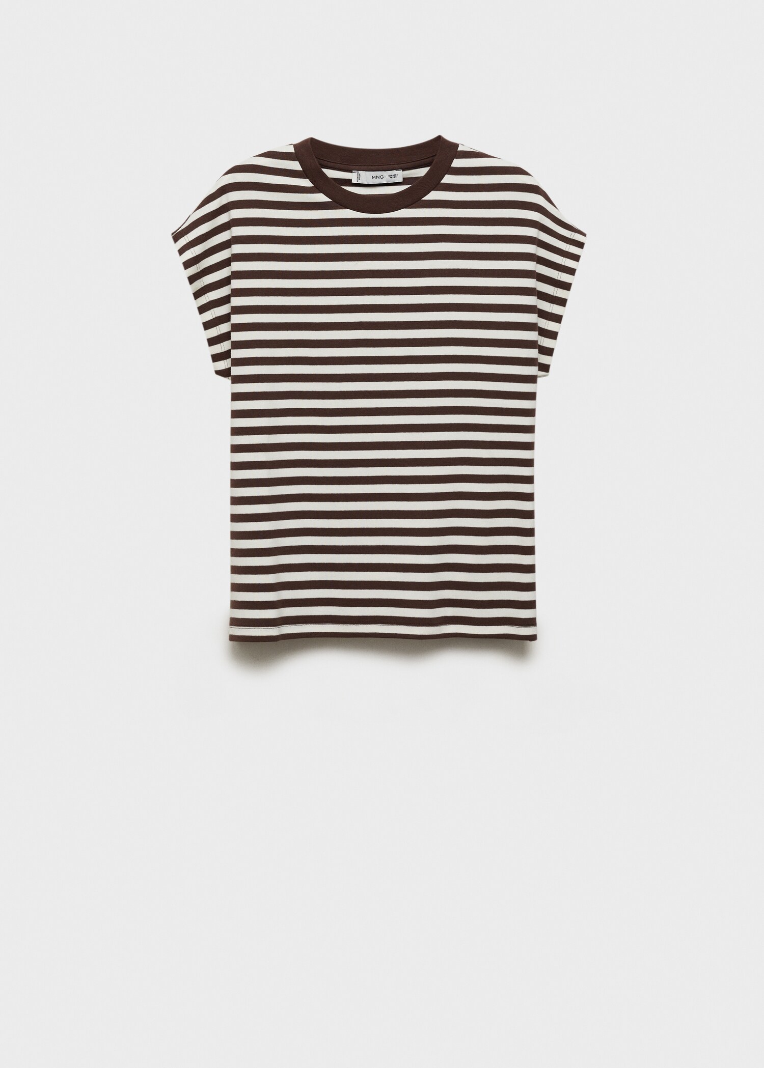 Striped short-sleeved t-shirt - Article without model
