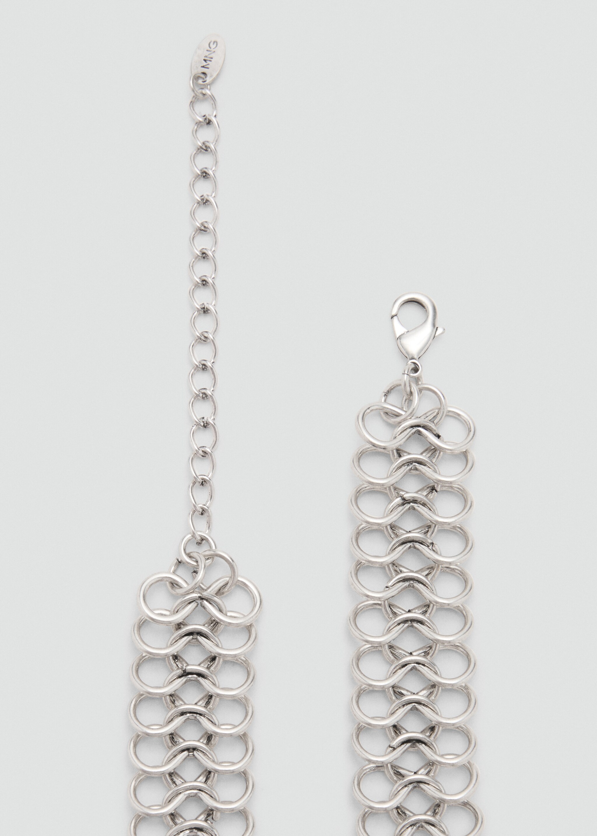 Metallic flower chain belt - Details of the article 1