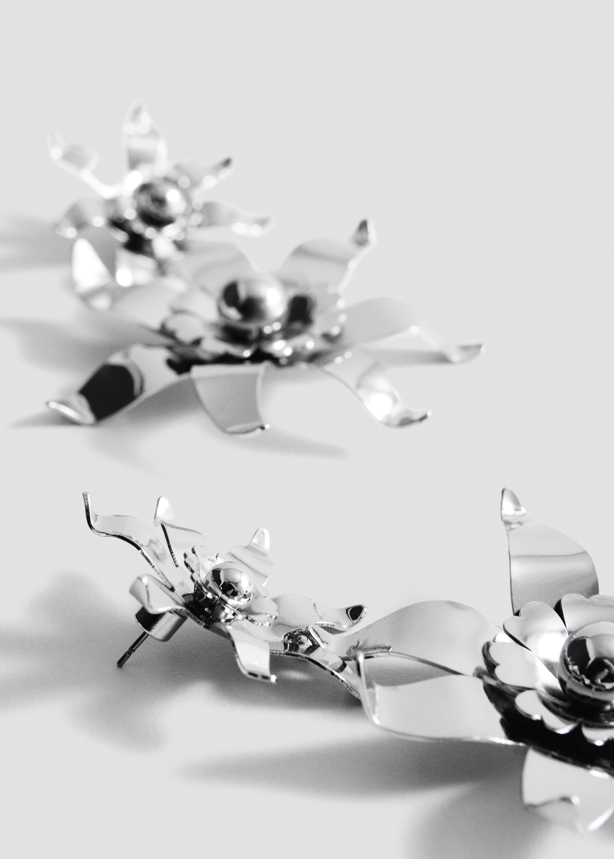 Arracades penjolls flors - Pla mig