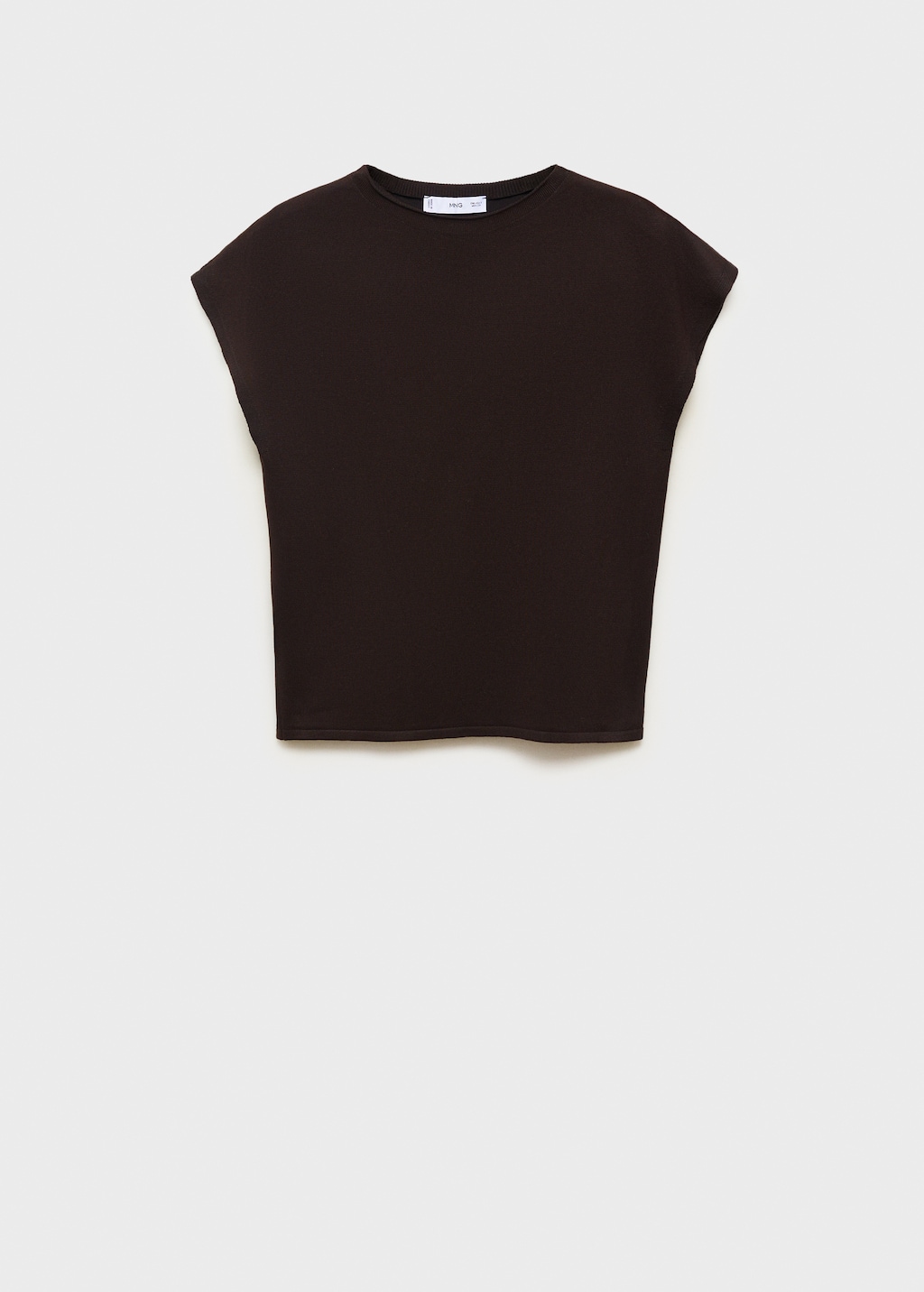 Mango Short-sleeved fine-knit sweater