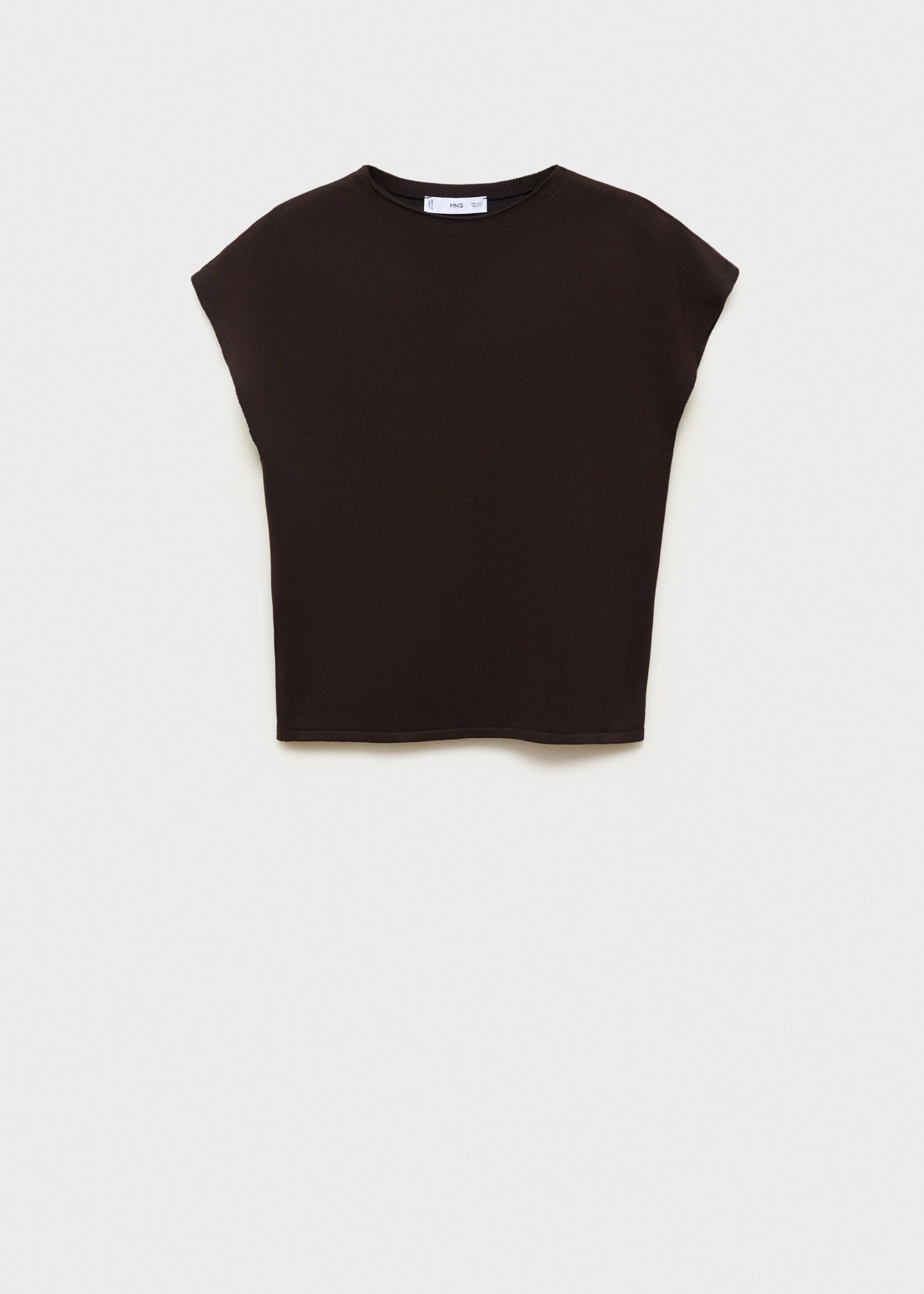 Sleeveless fine-knit sweater - Article without model
