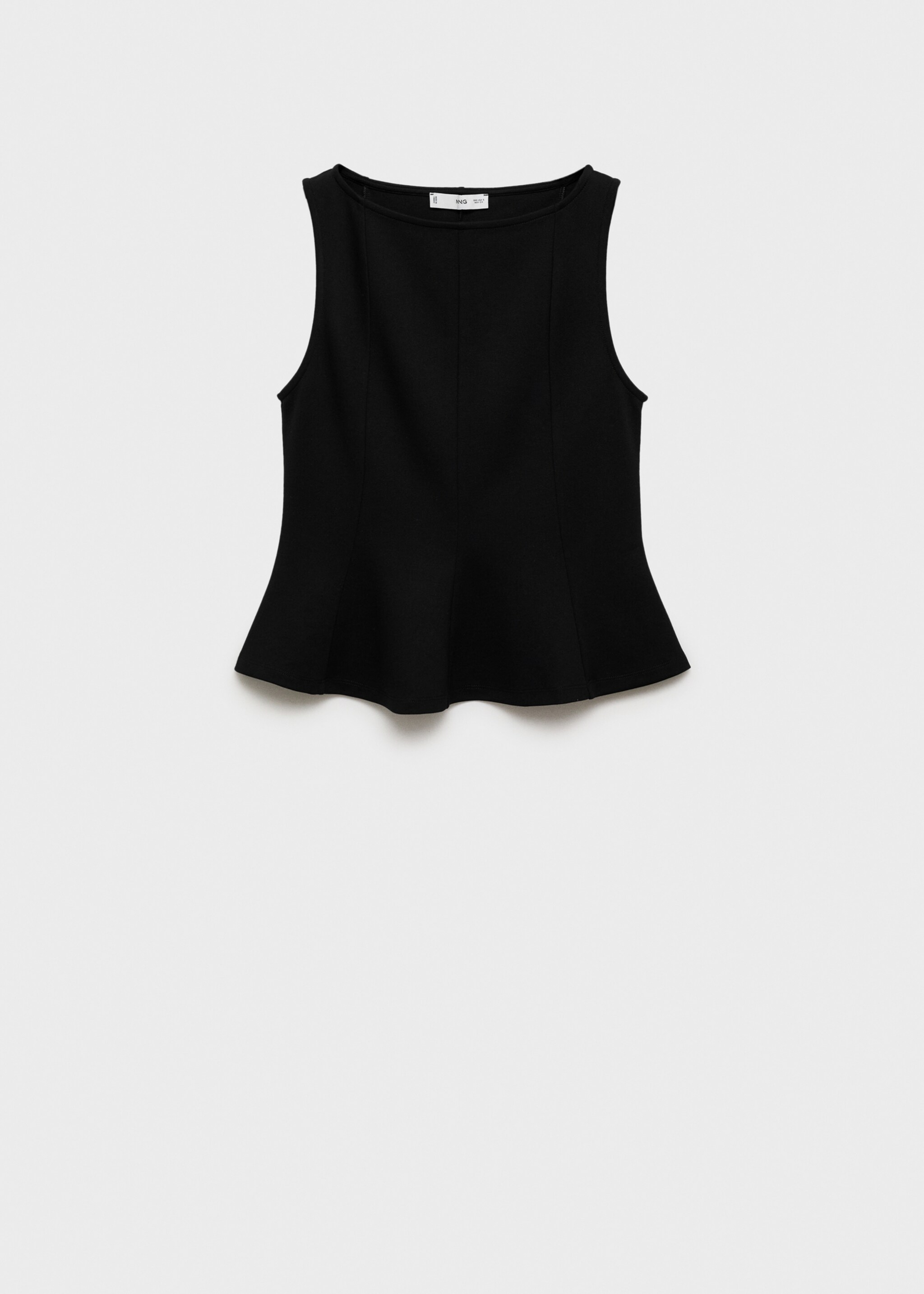 Peplum top with seam detail - Article without model