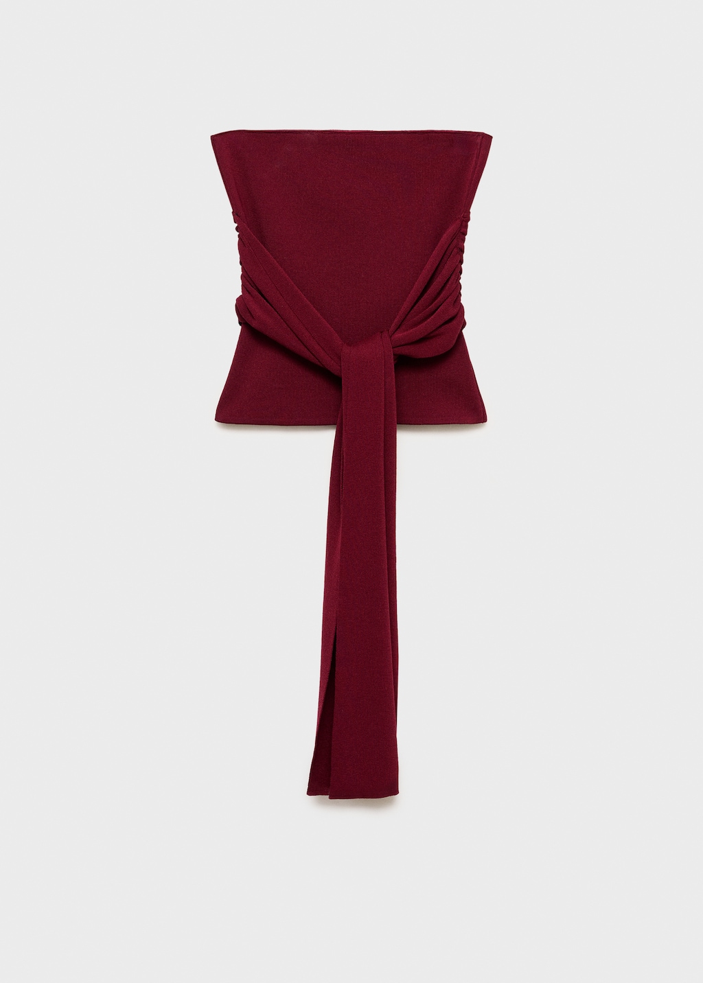 Mango Bandeau top with knot detail