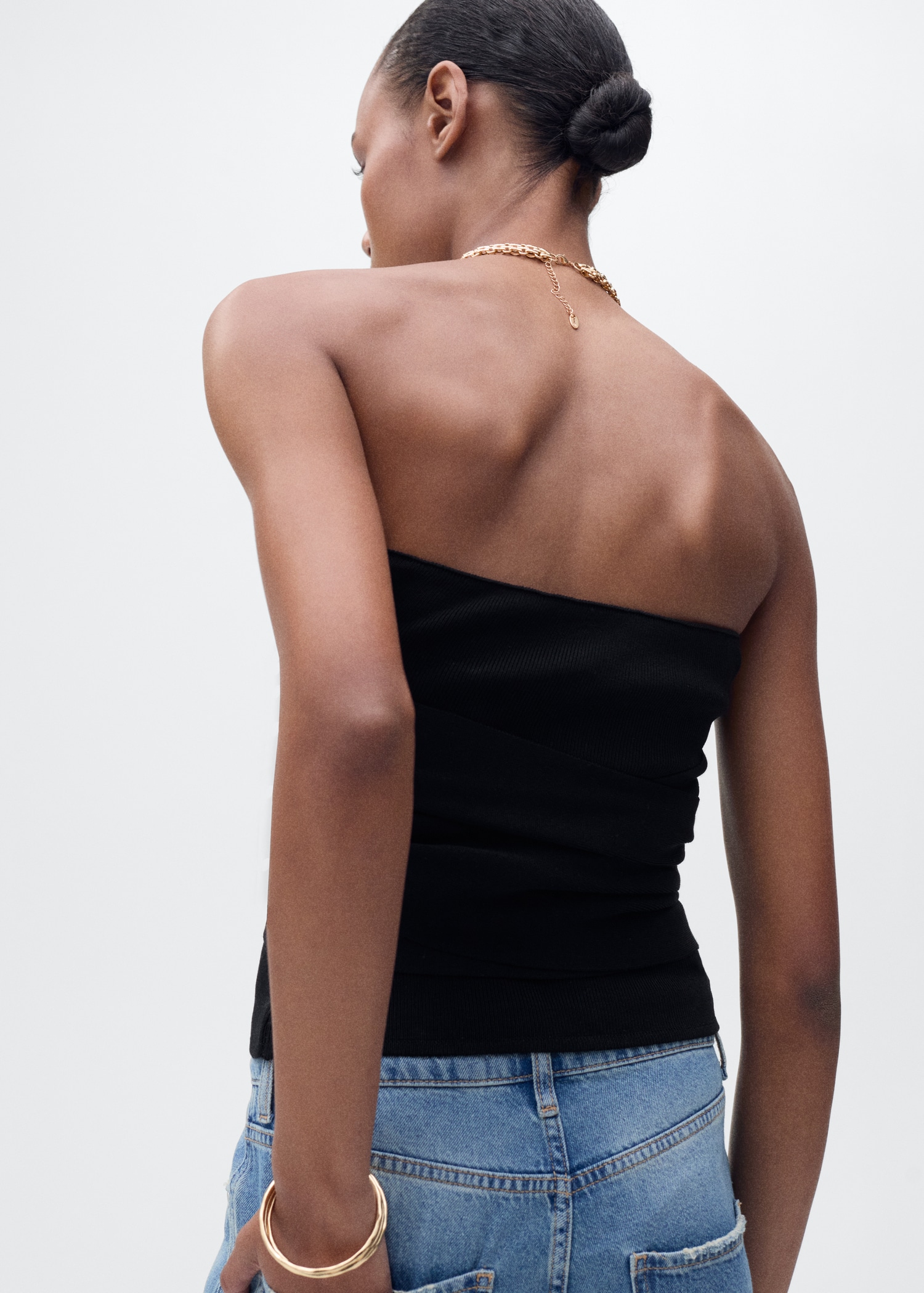 Bandeau top with knot detail - Reverse of the article