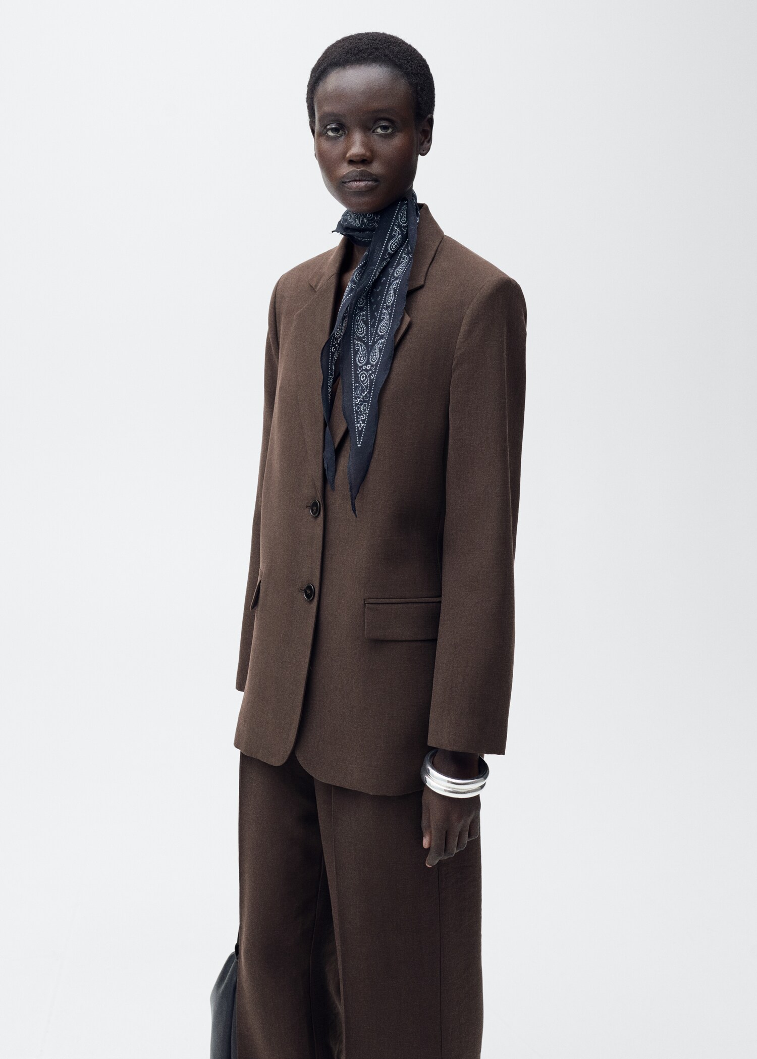 Straight-fit lyocell suit jacket - Details of the article 2