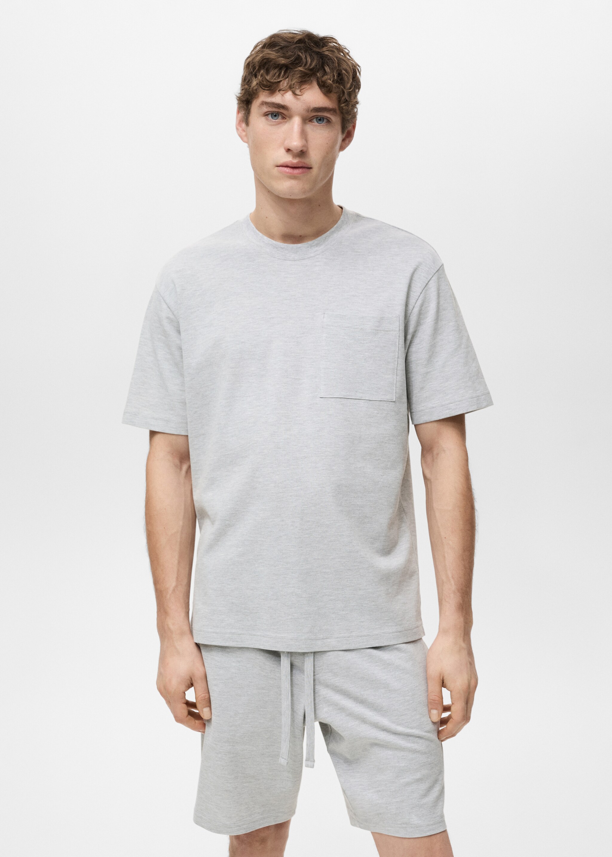 Lot pyjama court coton - Plan moyen