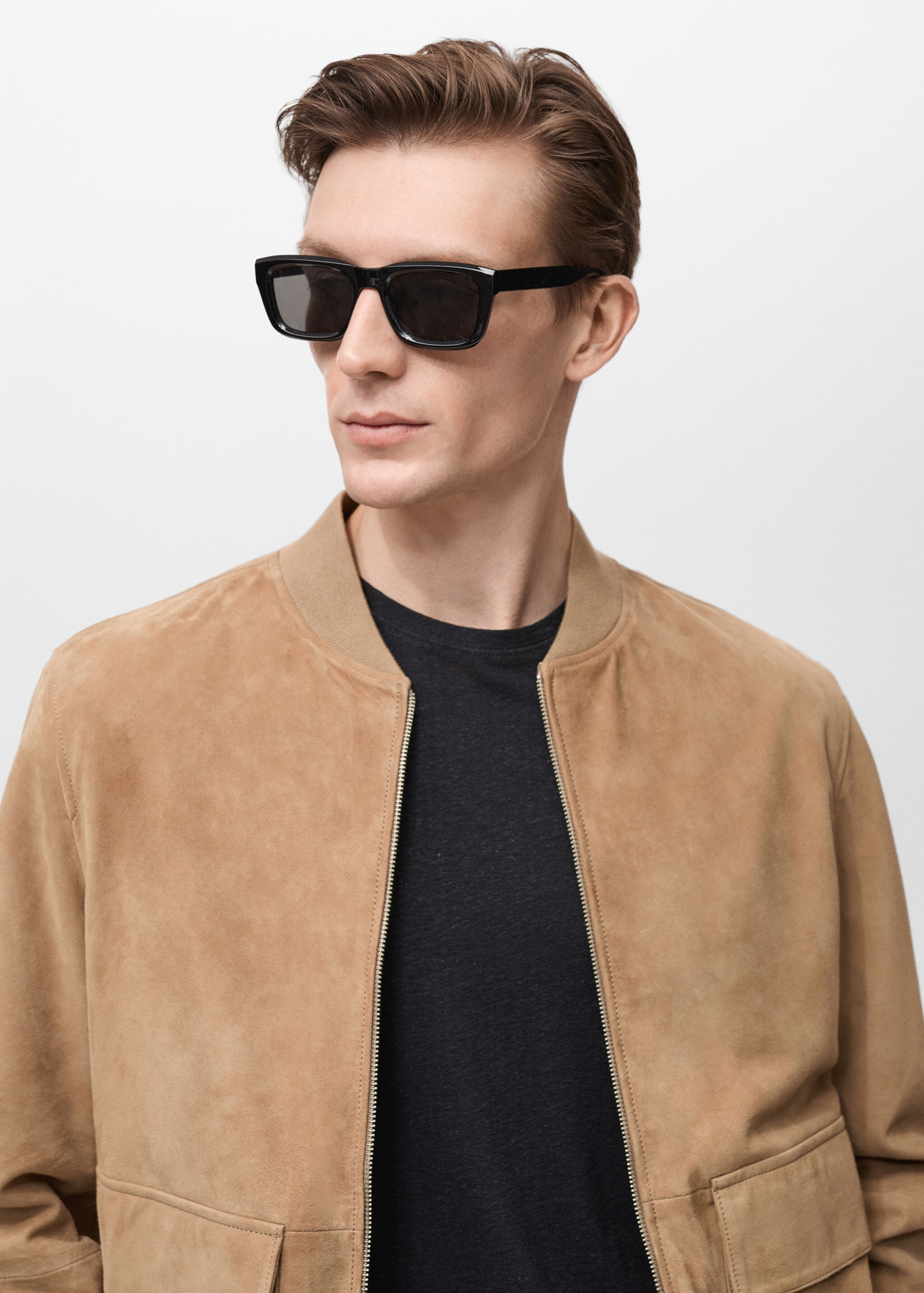 Blouson bomber cuir daim - Détail de l'article 1