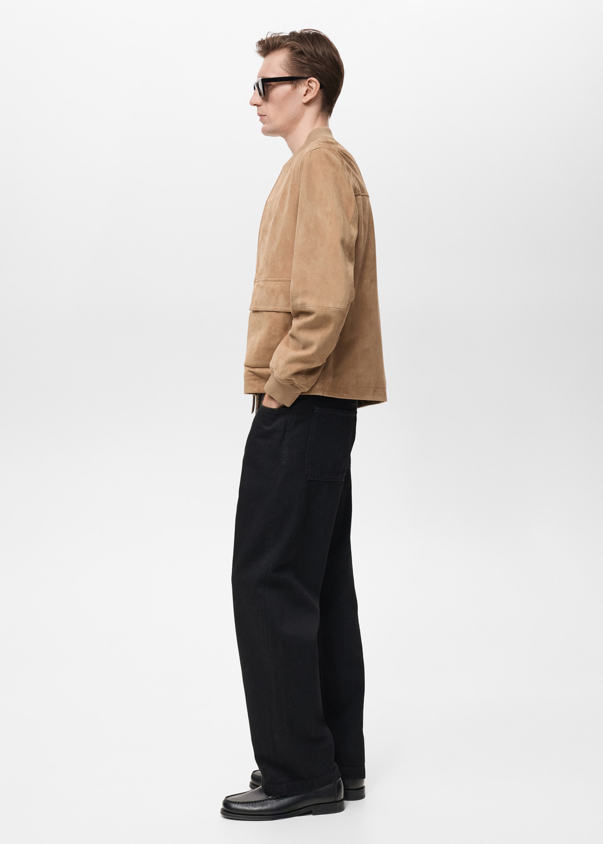 Blouson bomber cuir daim - Détail de l'article 2