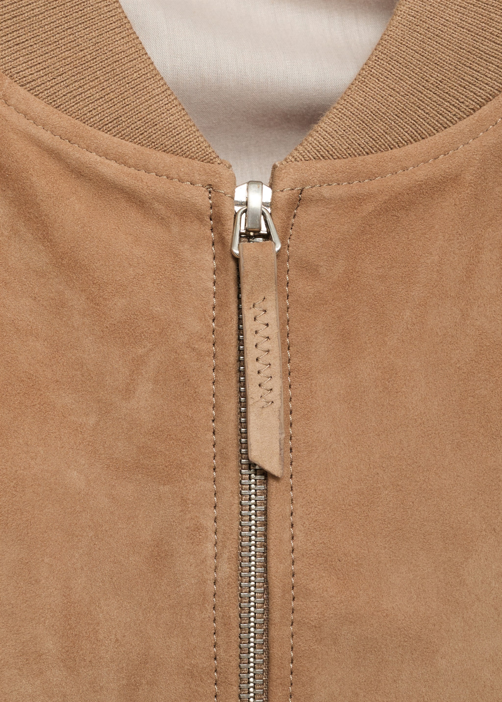Blouson bomber cuir daim - Détail de l'article 8