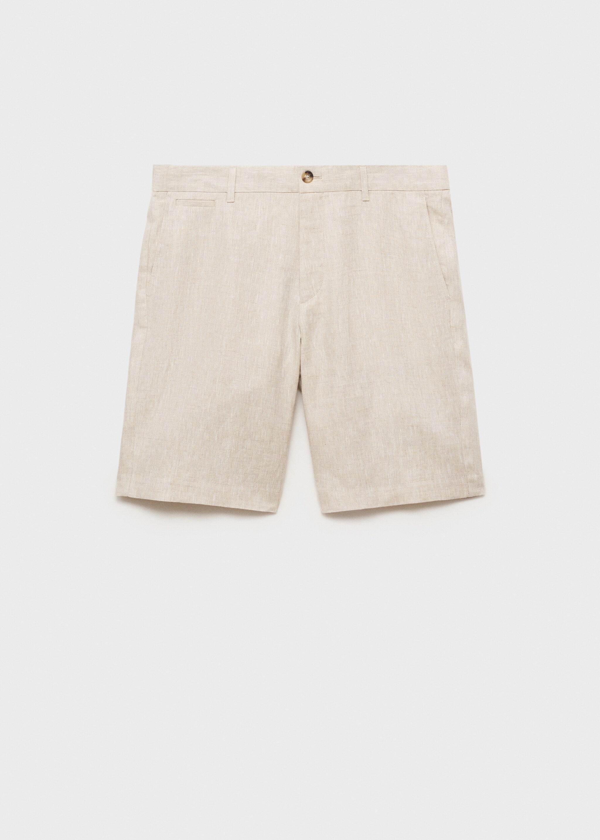 Bermuda slim-fit 100 % lin - Article sans modèle