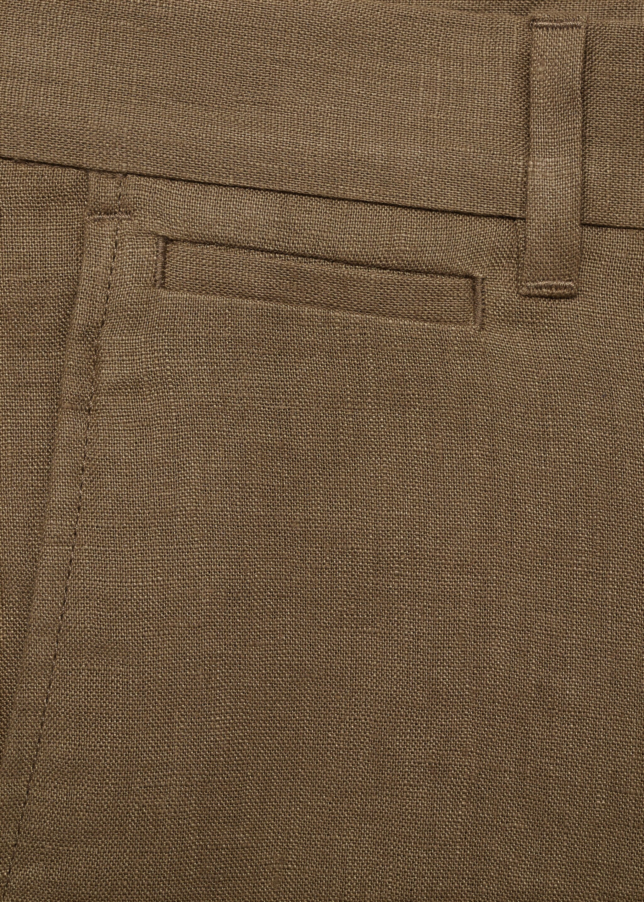 Bermuda slim-fit 100 % lin - Détail de l'article 0