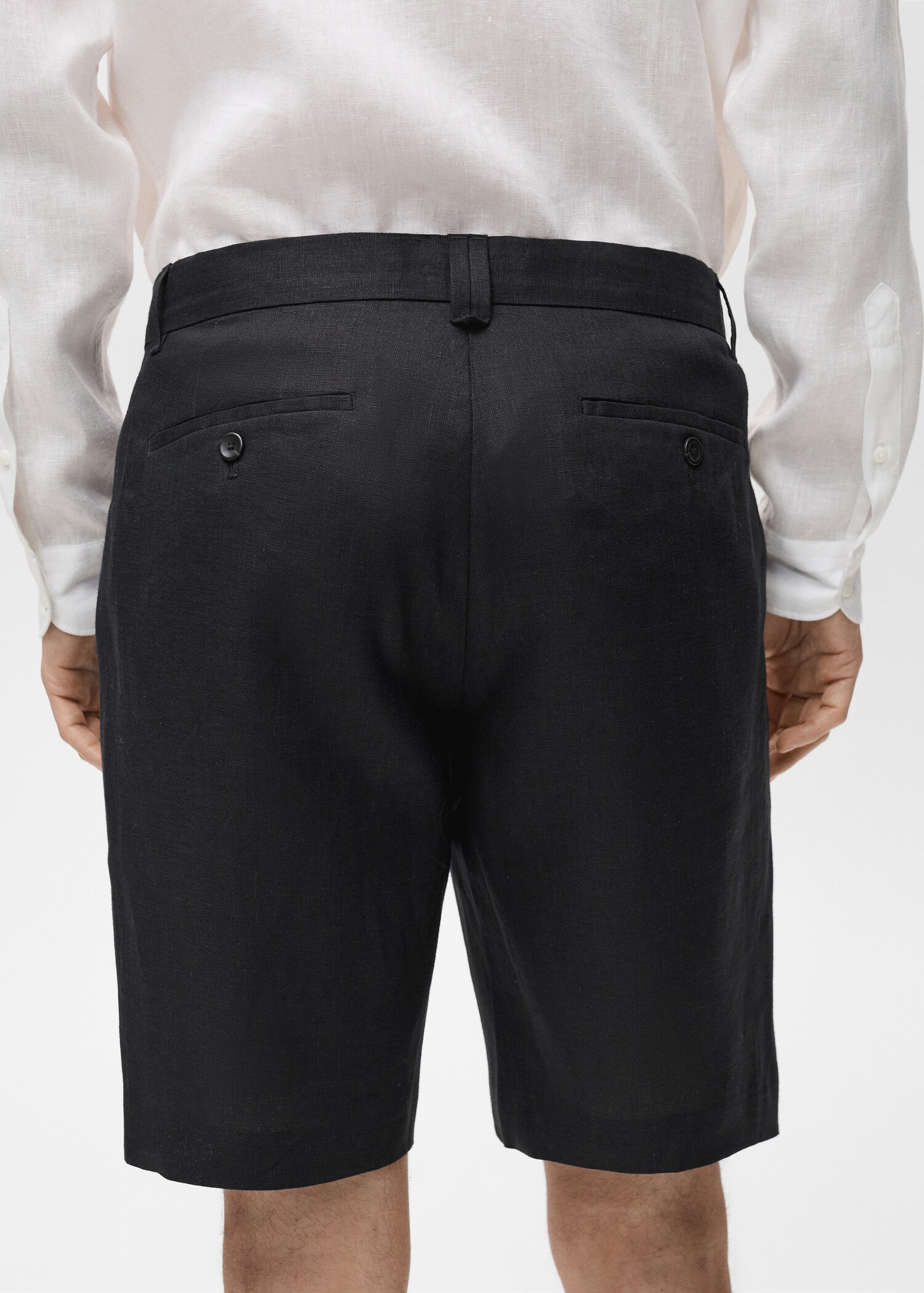 Bermuda slim-fit 100 % lin - Détail de l'article 6