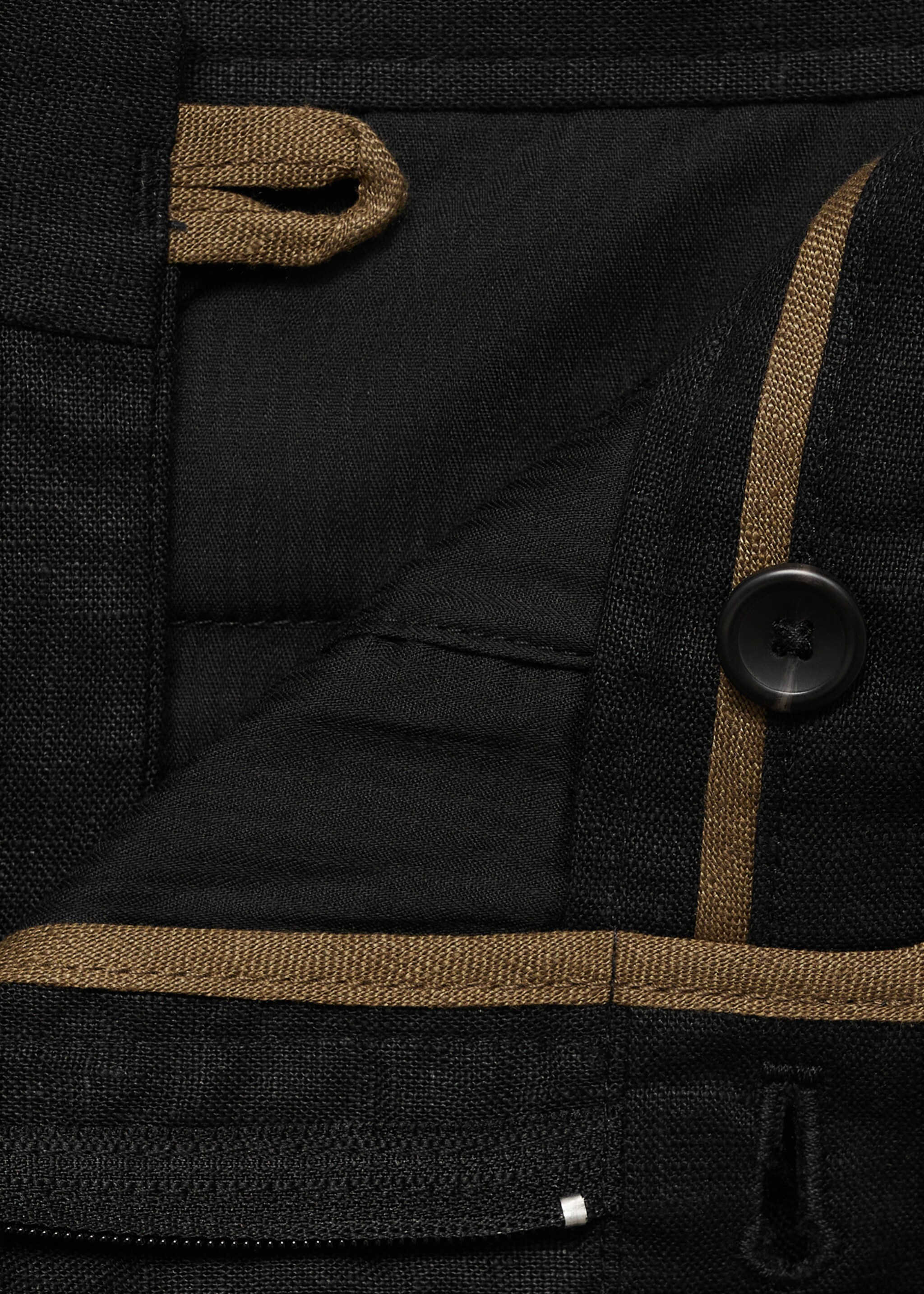 Bermuda slim-fit 100 % lin - Détail de l'article 8