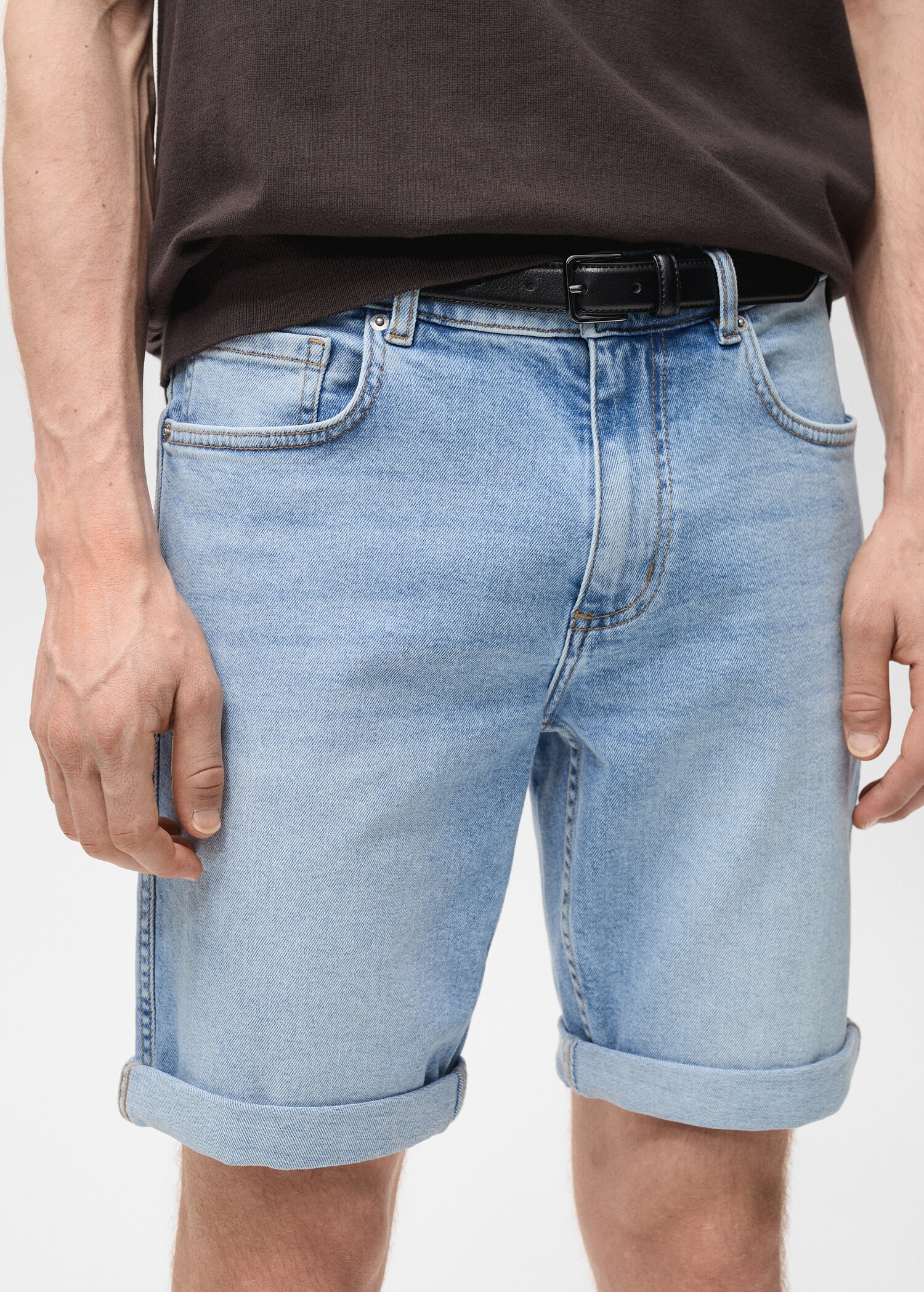 Slim Fit-Jeans-Bermudashorts - Detail des Artikels 1