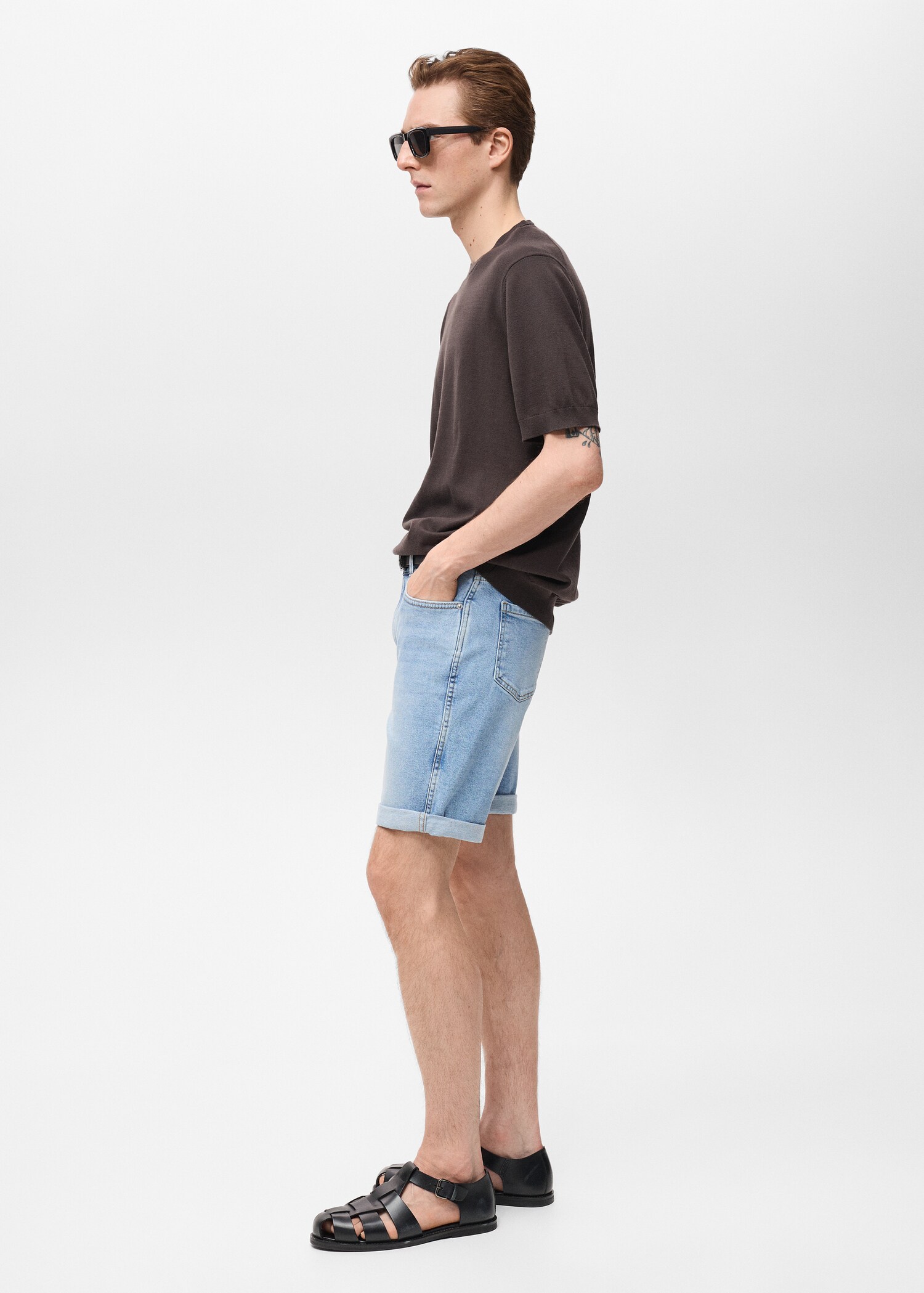 Slim Fit-Jeans-Bermudashorts - Detail des Artikels 2