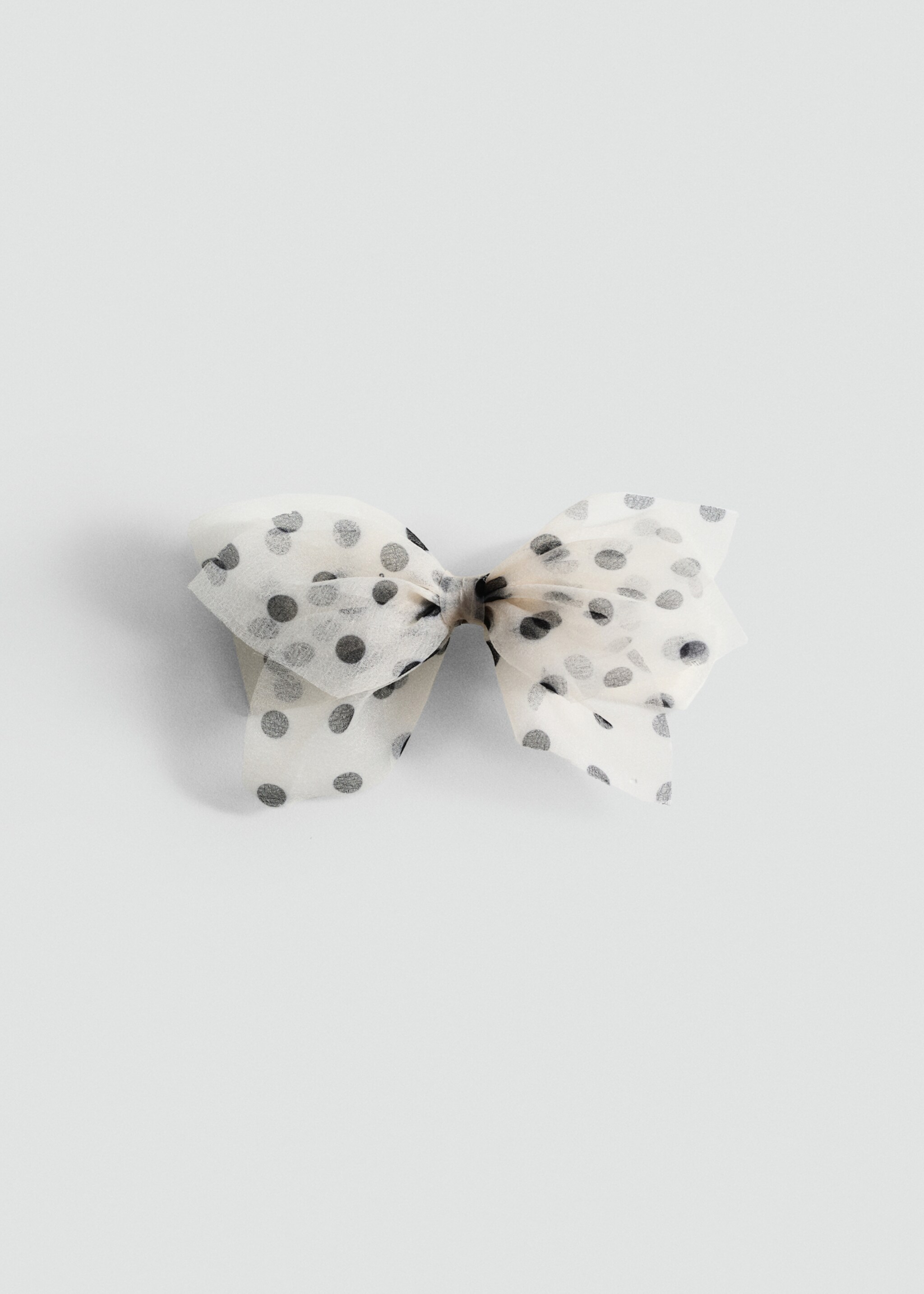 Barrette nœud à pois - Article sans modèle