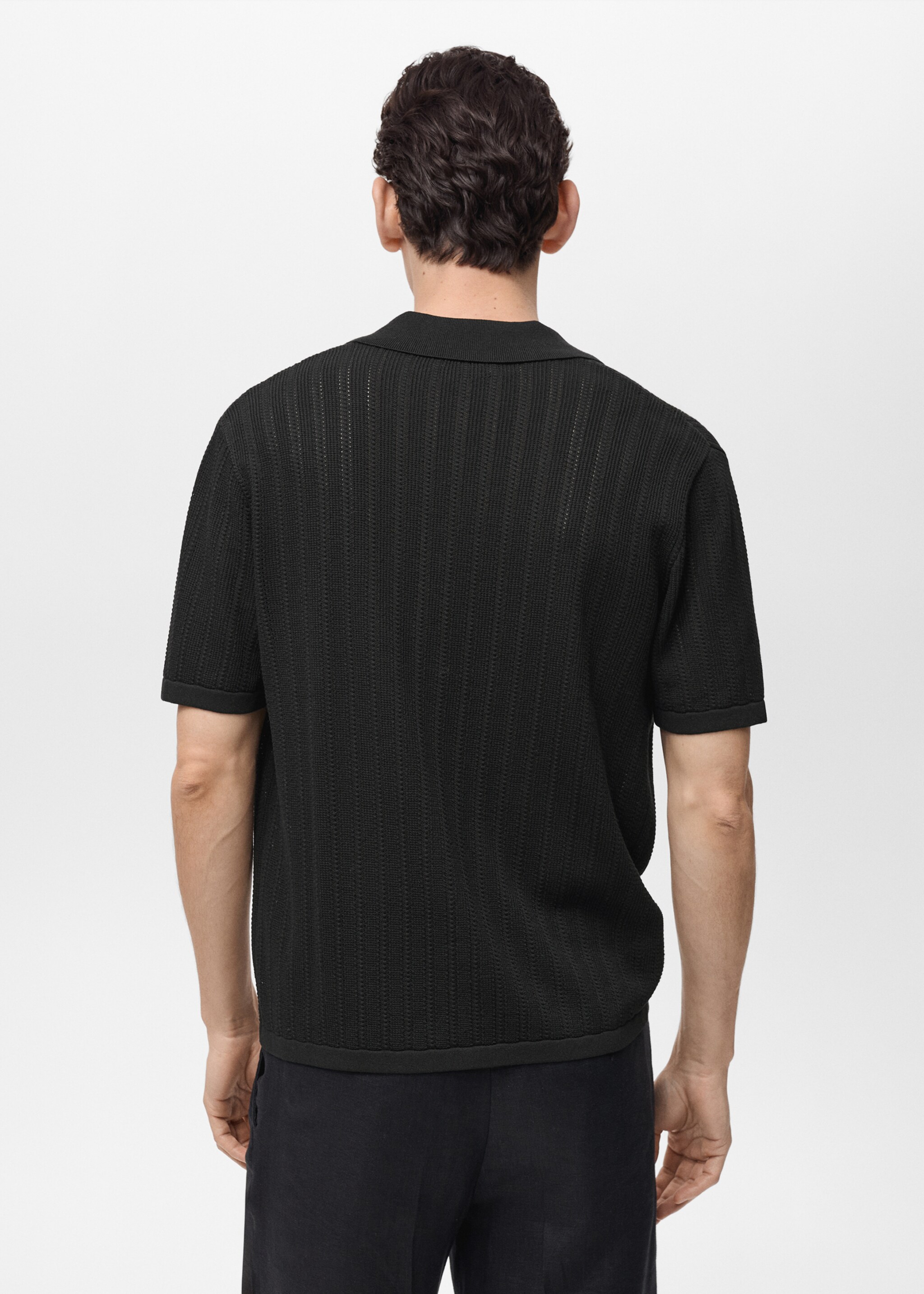 Chemise en maille détail ajouré - Verso de l’article