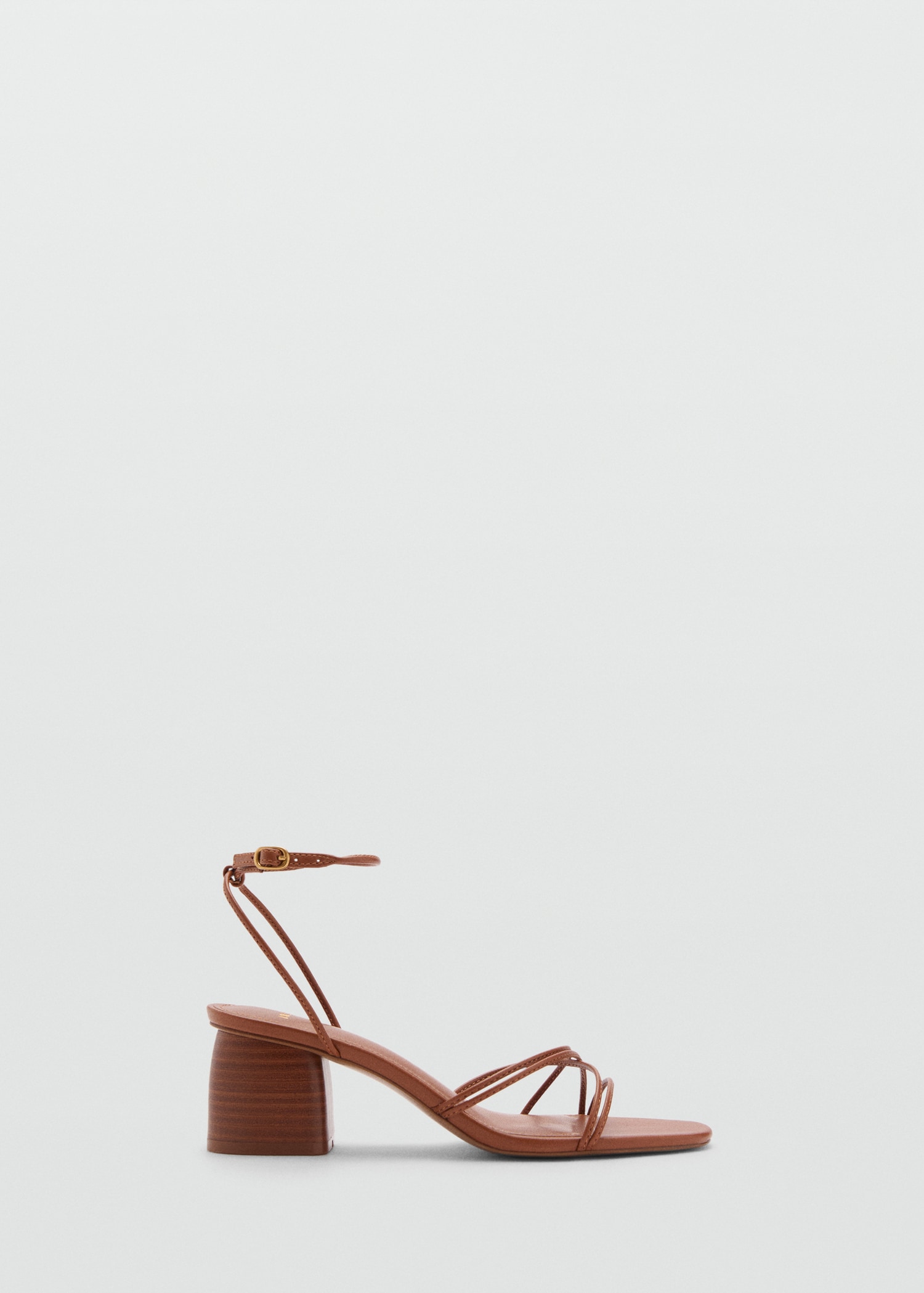 Heeled sandal with crossed straps Women MANGO Laos