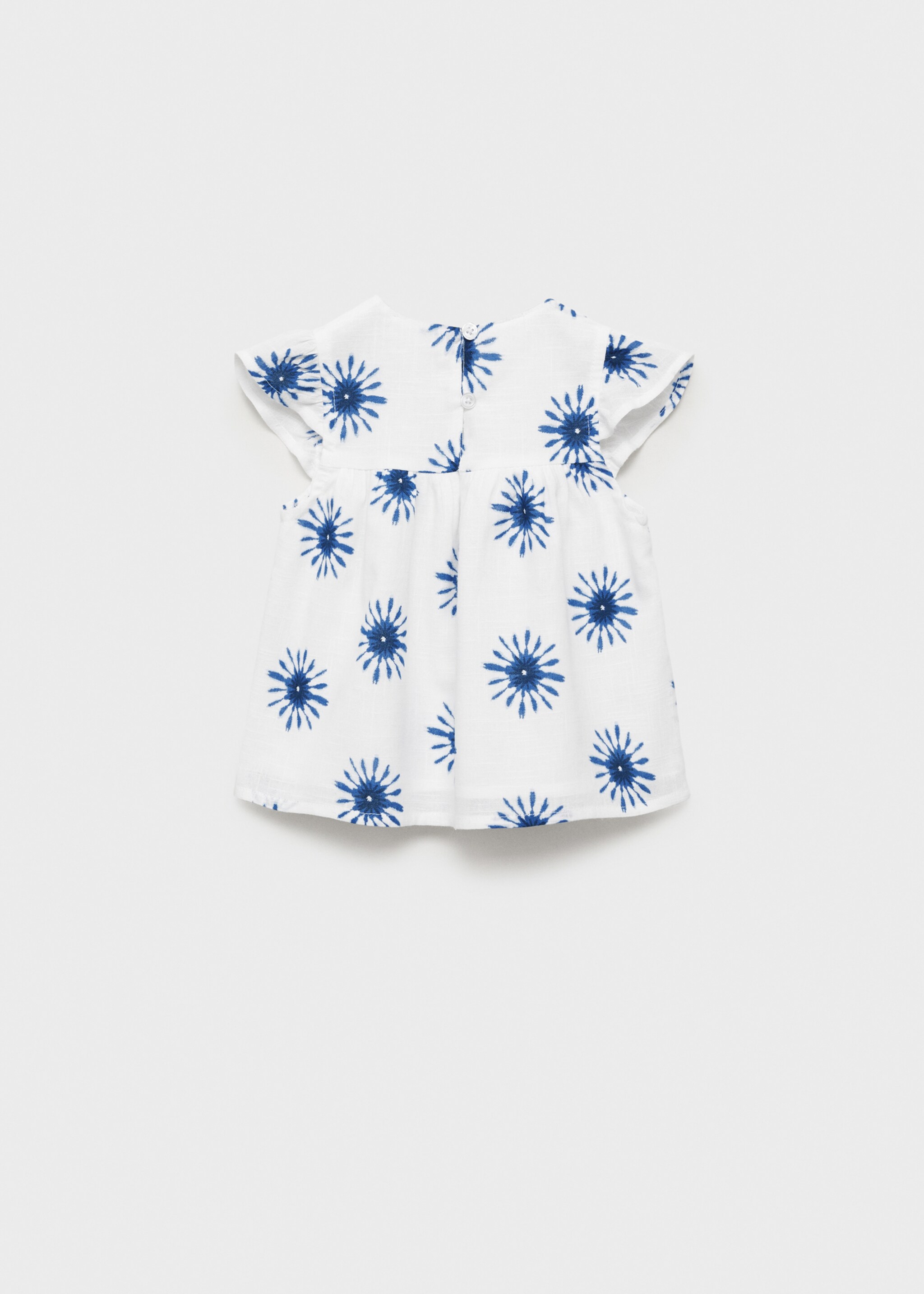 Printed cotton blouse - Reverse of the article