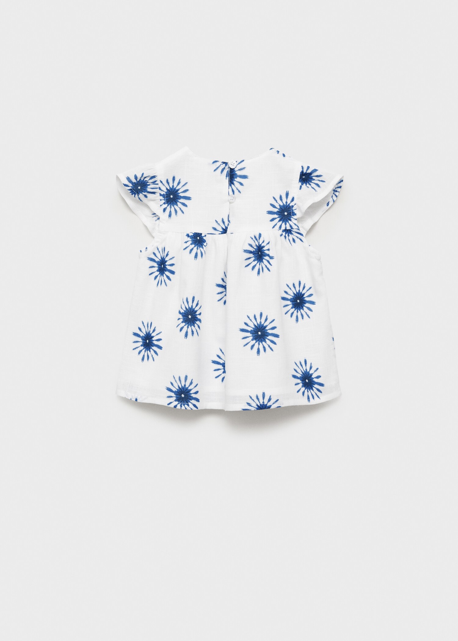 Printed cotton blouse - Reverse of the article