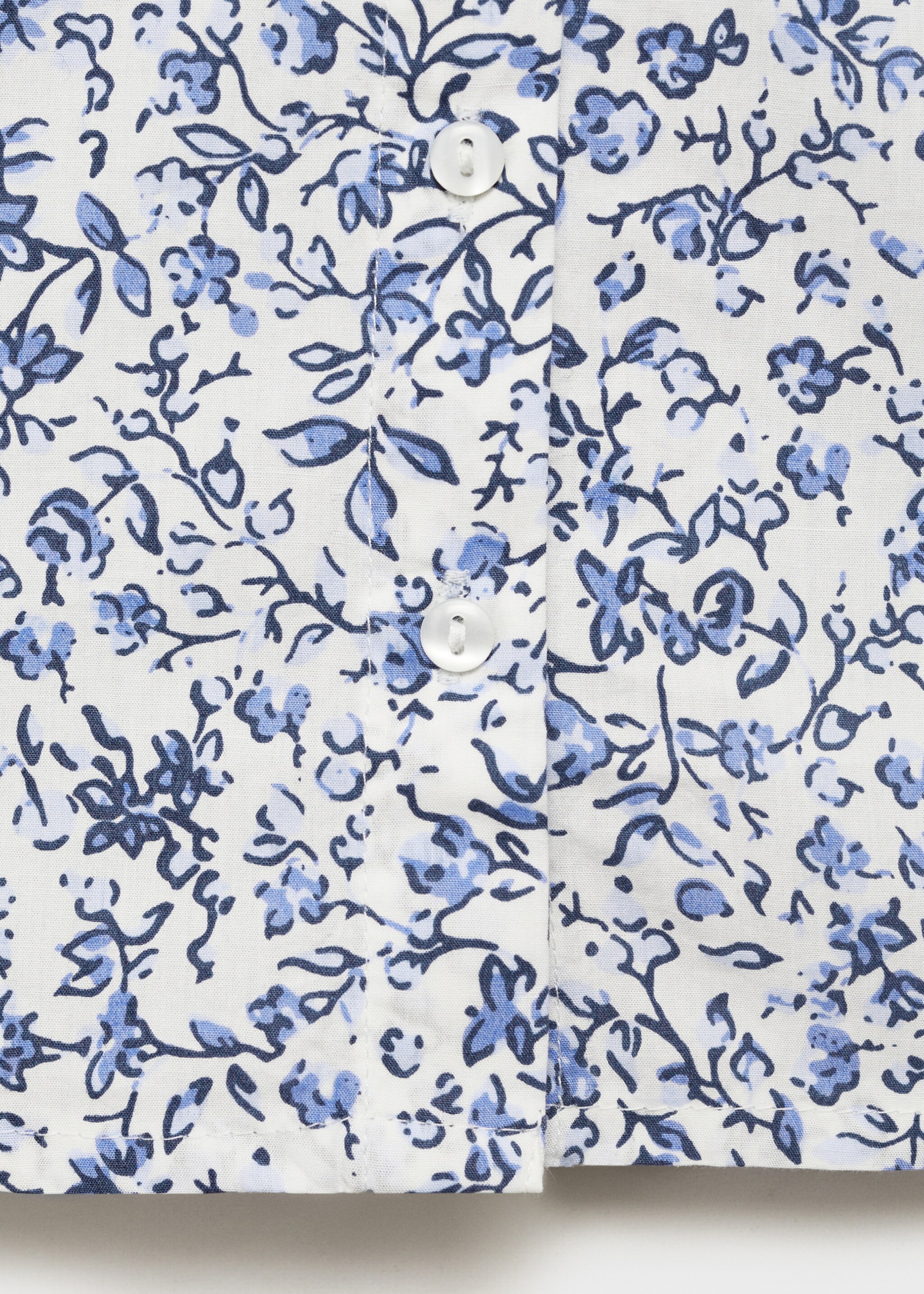 Blusa cuello babydoll estampada - Detalle del artículo 0