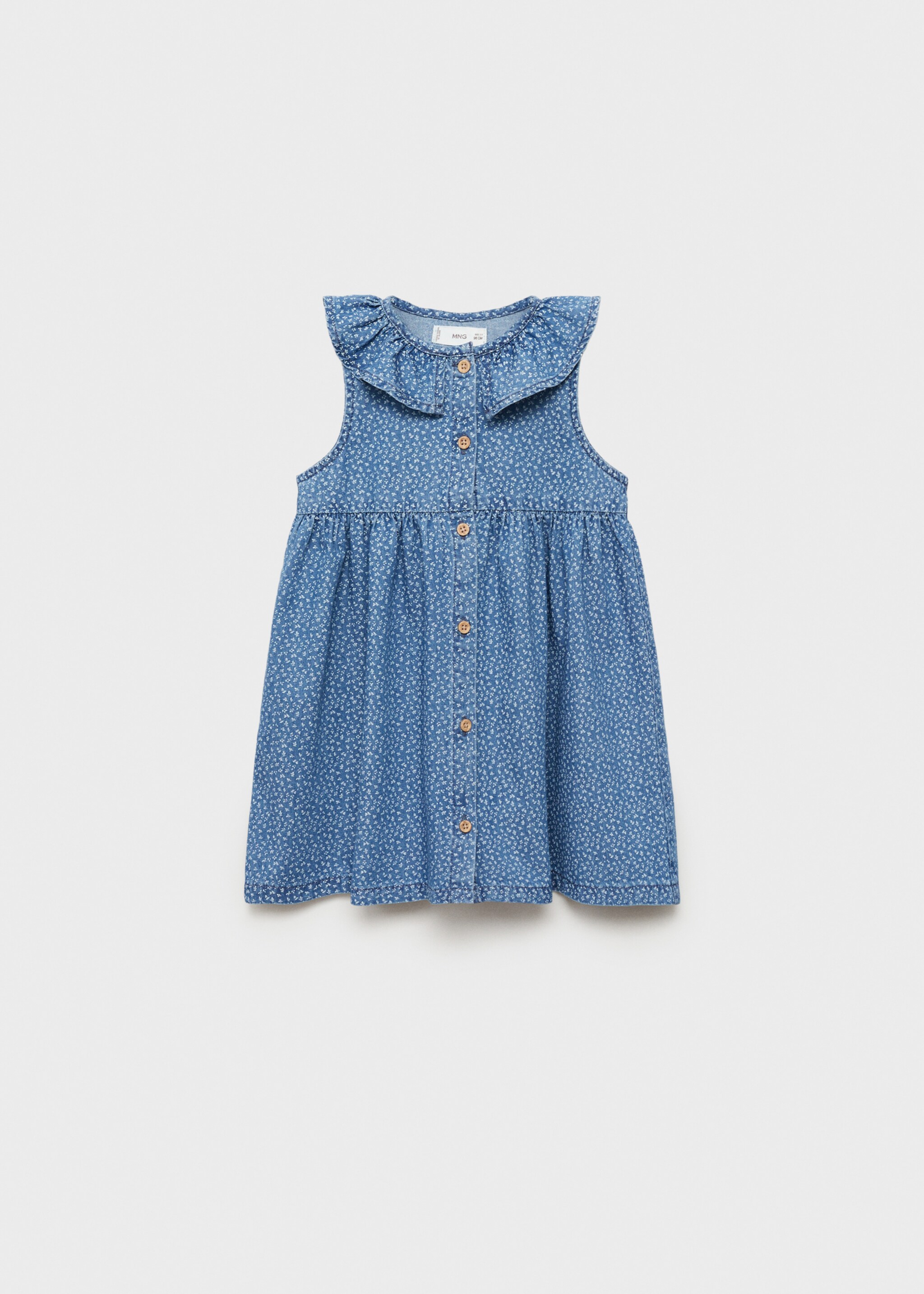 Bebe yaka denim elbise - Modelsiz ürün