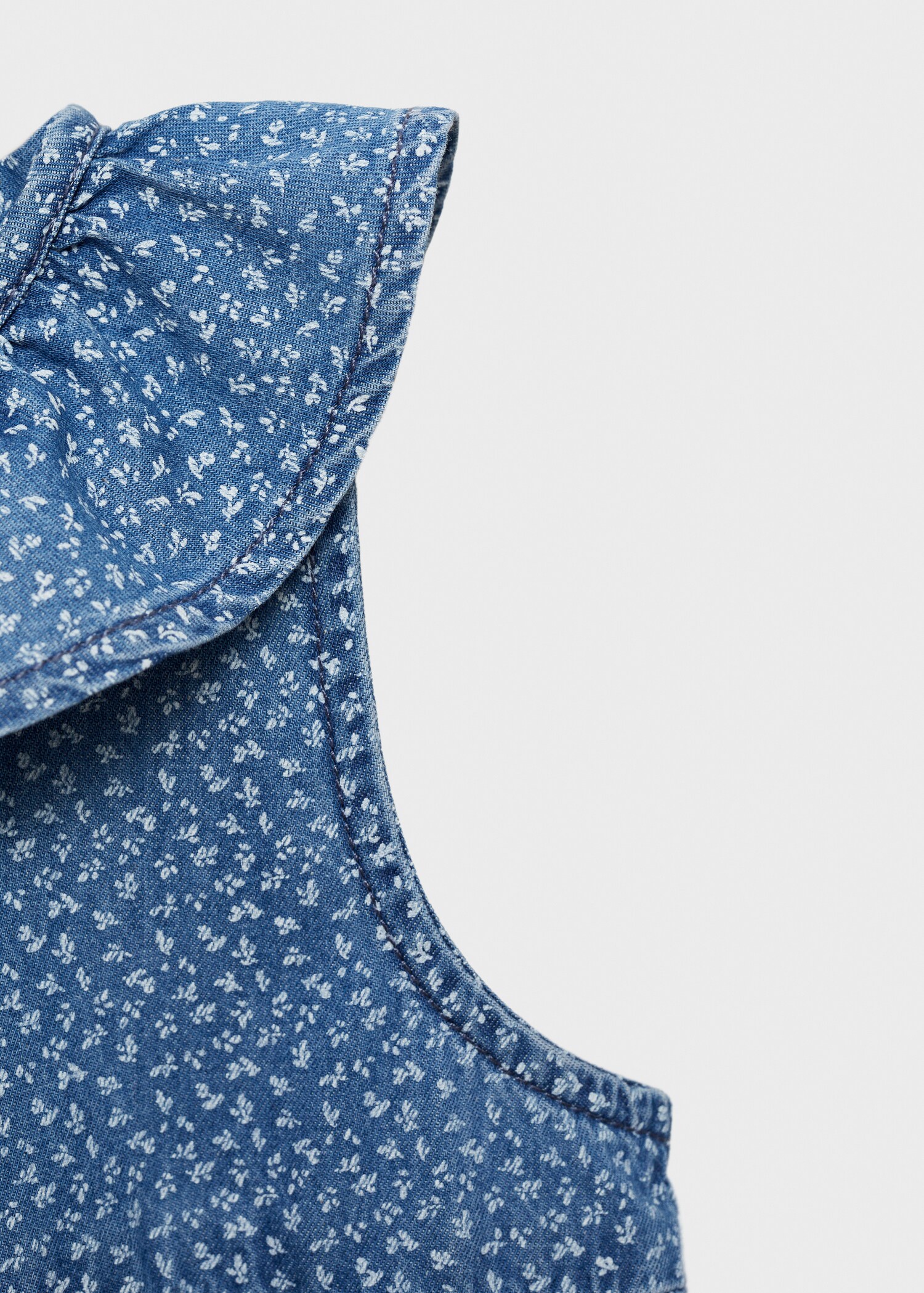 Robe jean col Claudine - Détail de l'article 0
