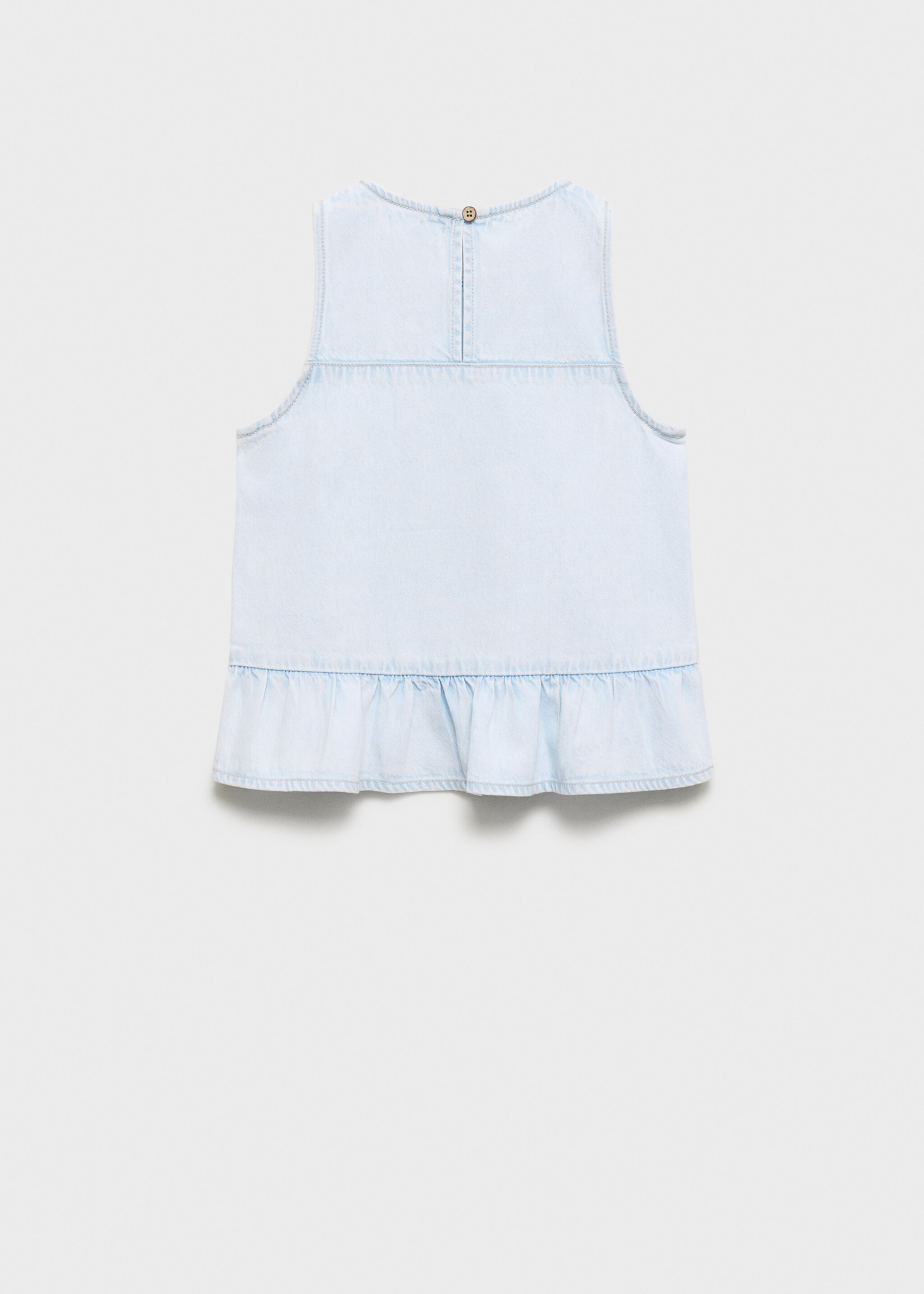 Blusa denim volante - Reverso del artículo