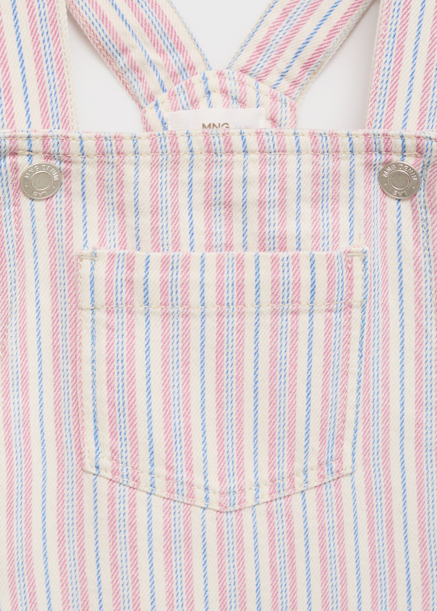 Randig hängselklänning i denim - Detaljer om artikeln 8