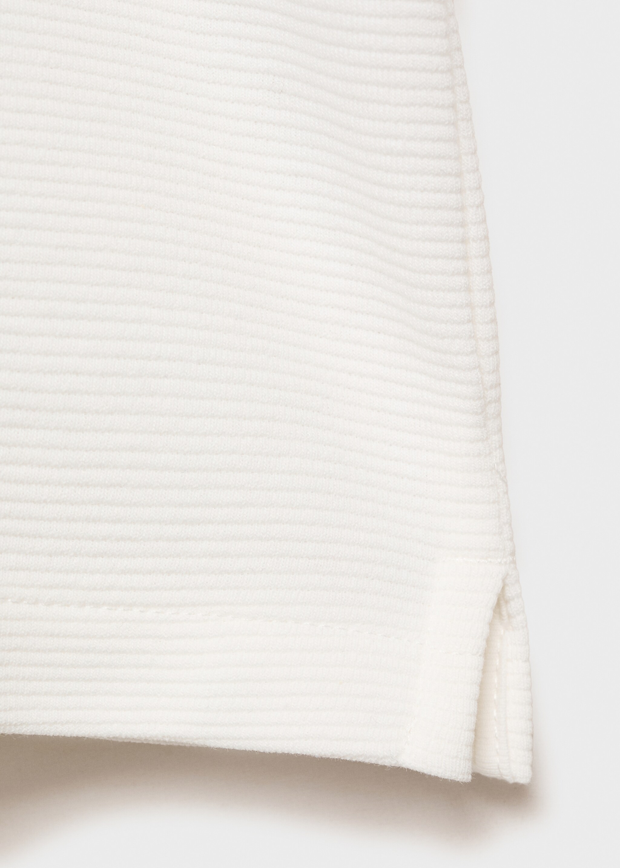 Textured knitted polo shirt - Details of the article 0