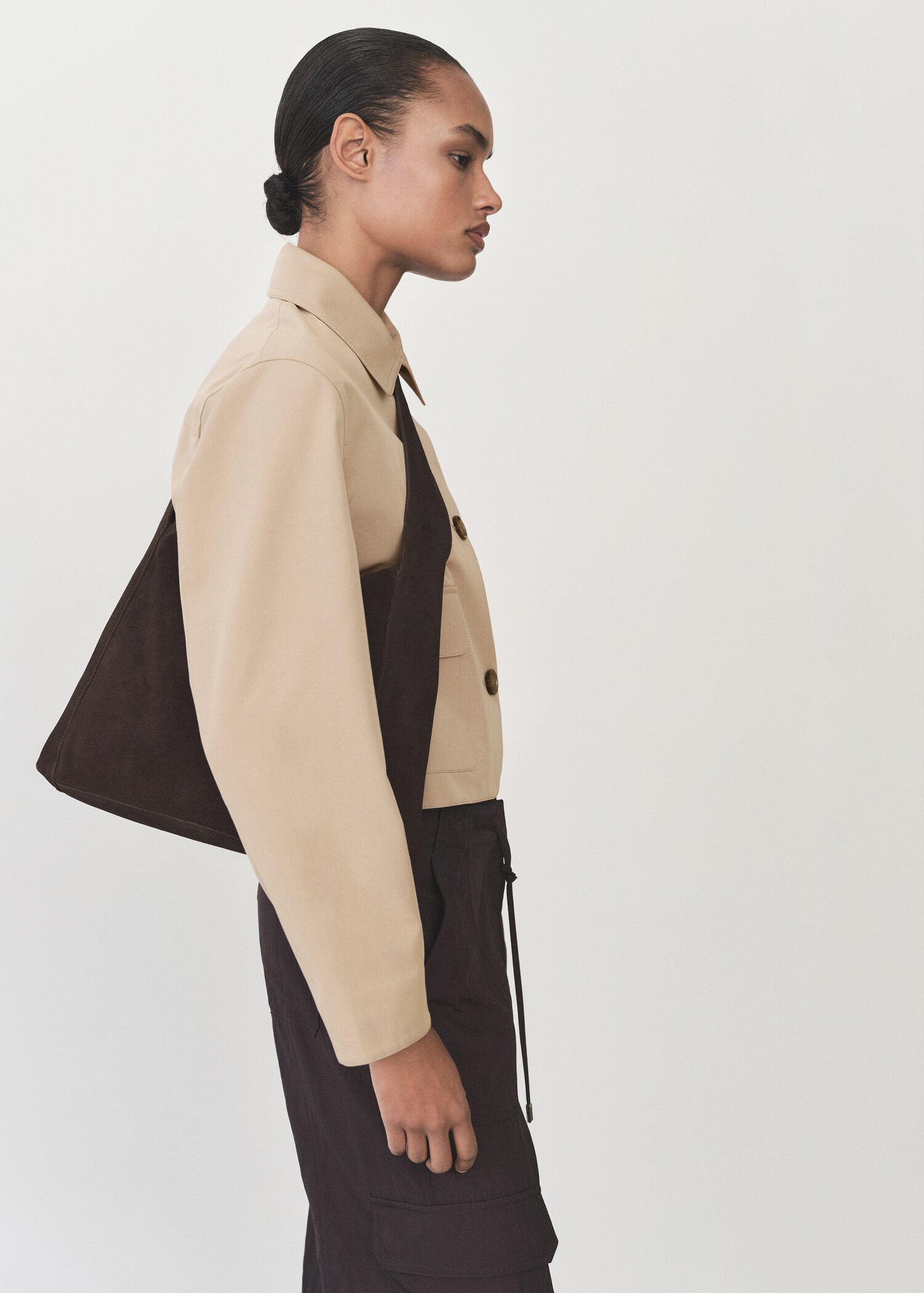 Cotton jacket with pockets - Medium plane