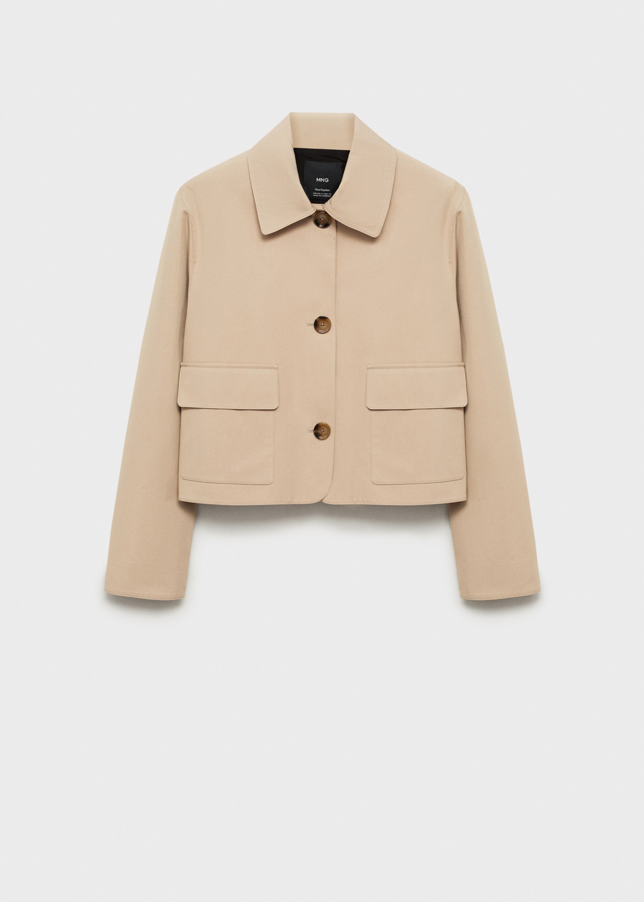 Cotton jacket with pockets - Article without model