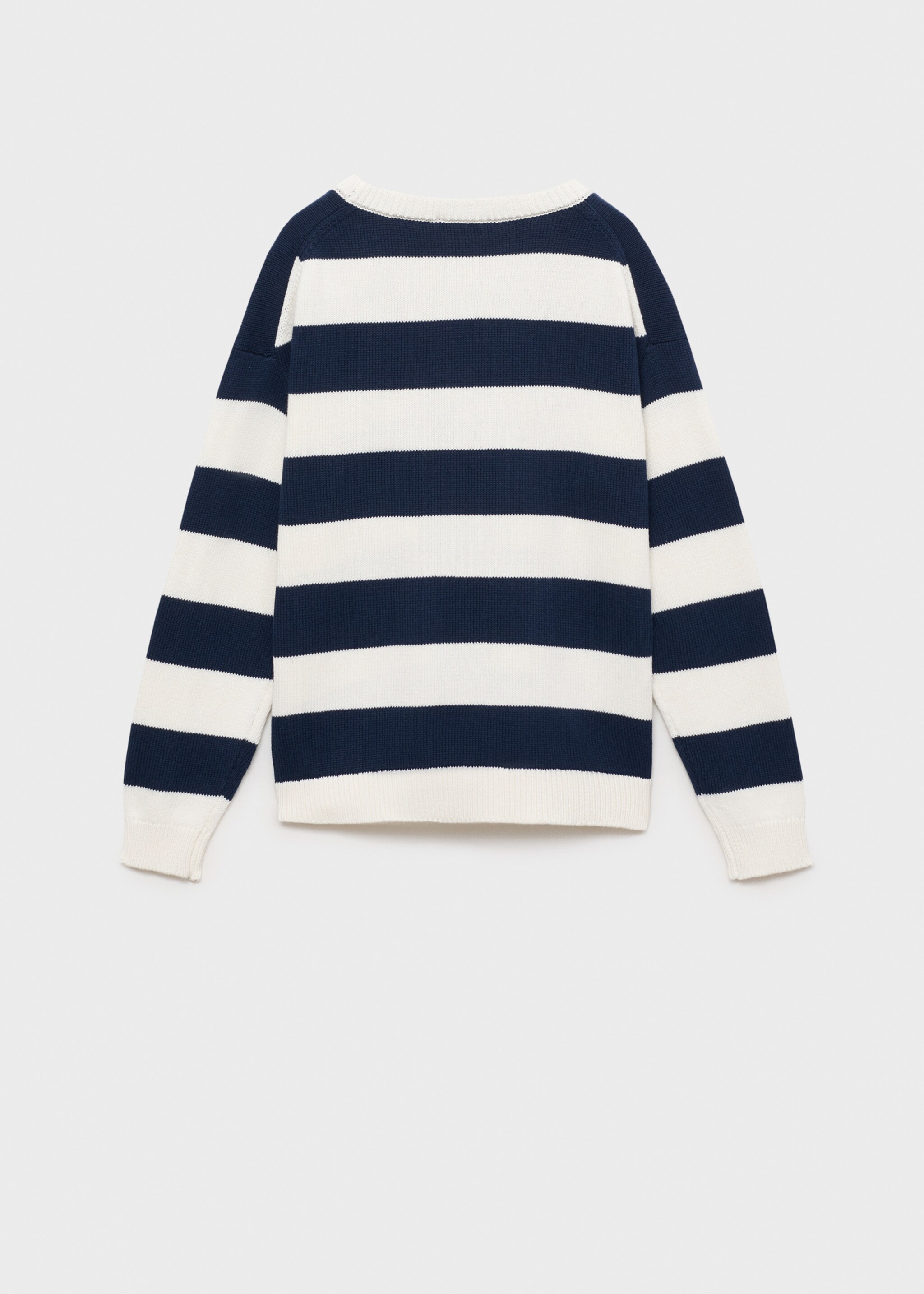 Knit striped sweater - Reverse of the article