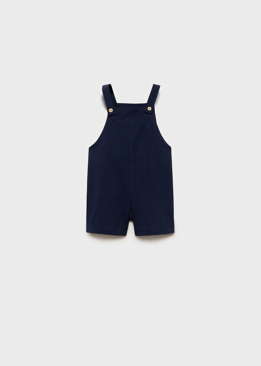 Cotton knit dungarees