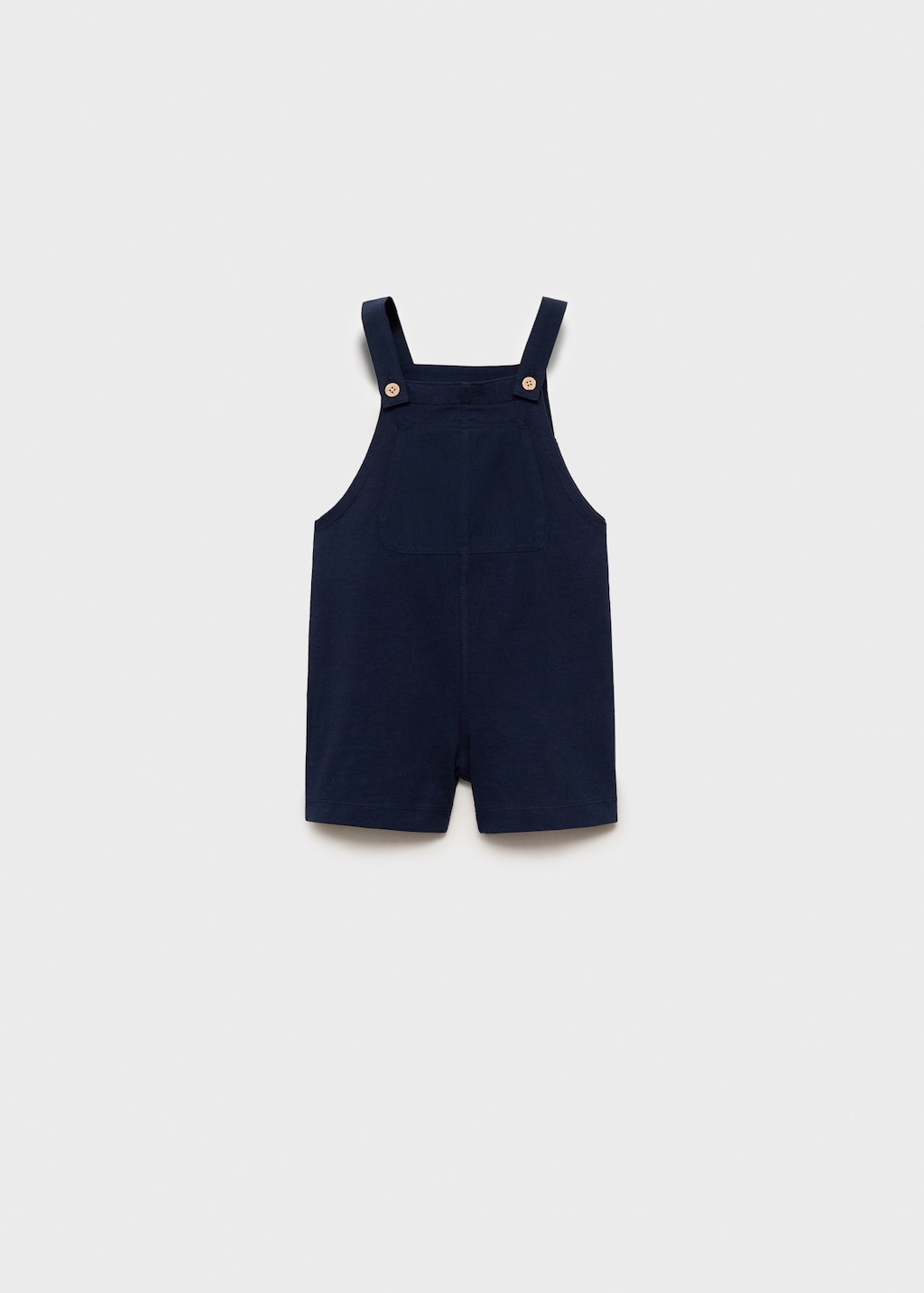 Cotton knit dungarees