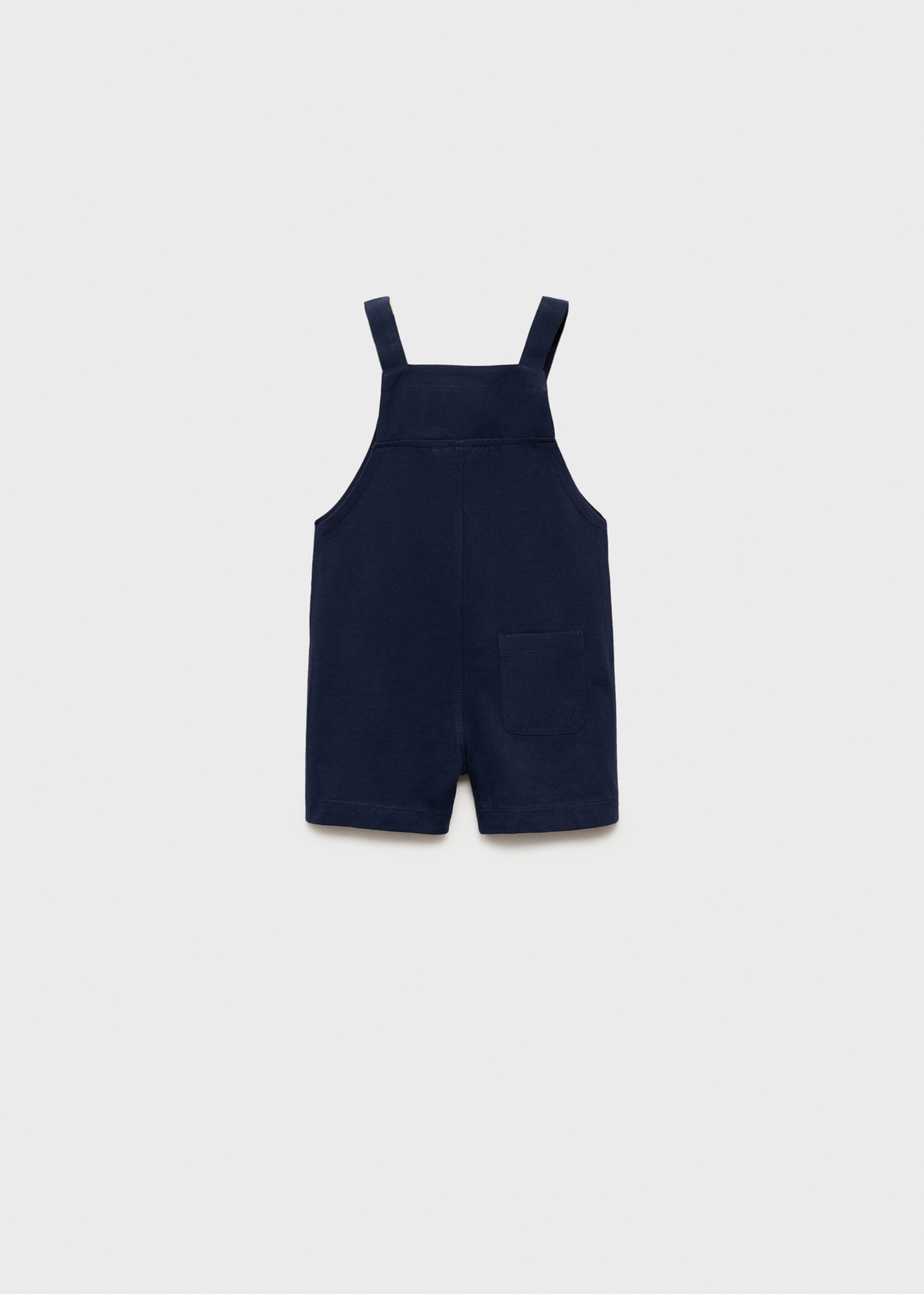 Cotton knit dungarees - Reverse of the article