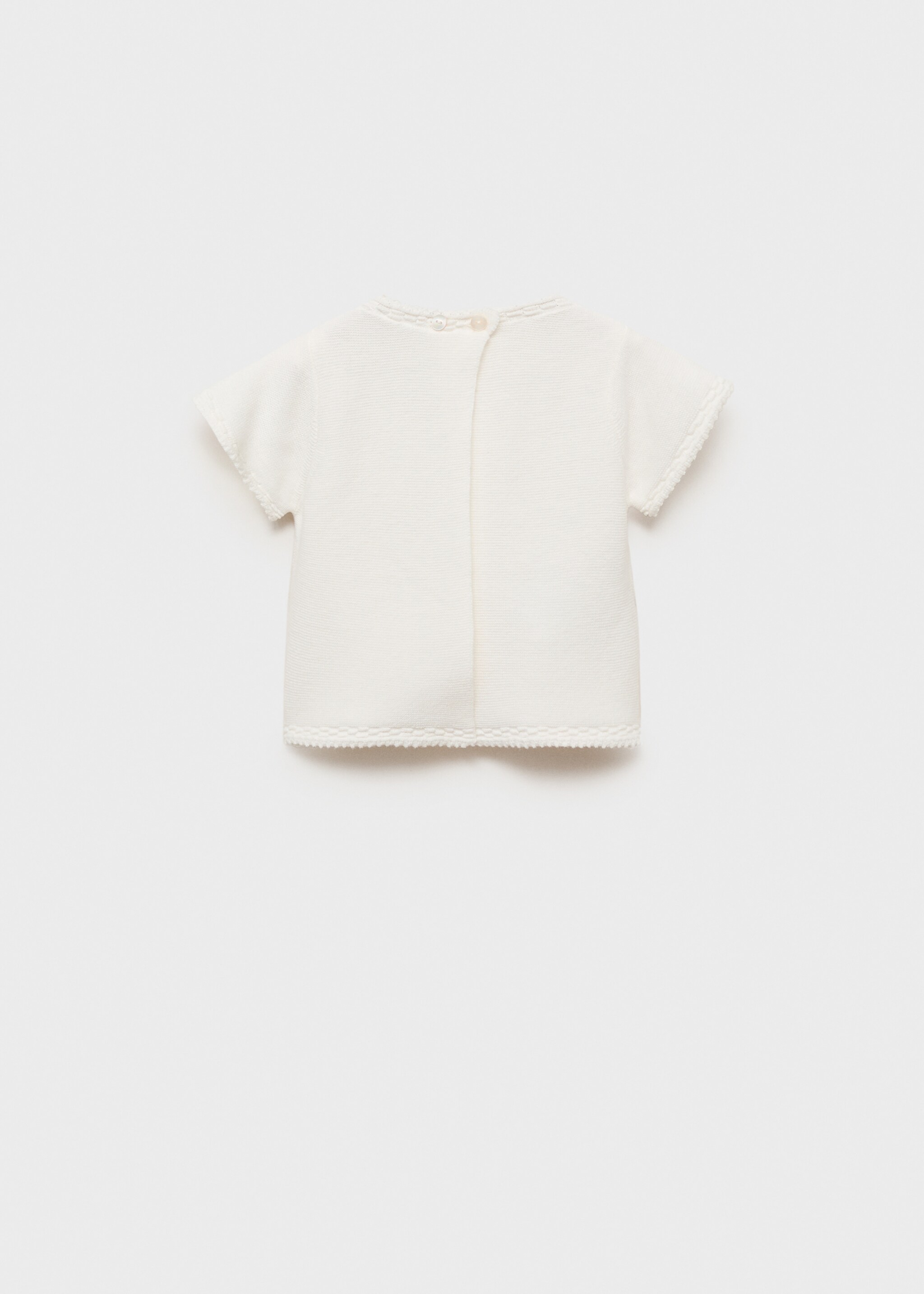 Short sleeve sweater - Reverse of the article