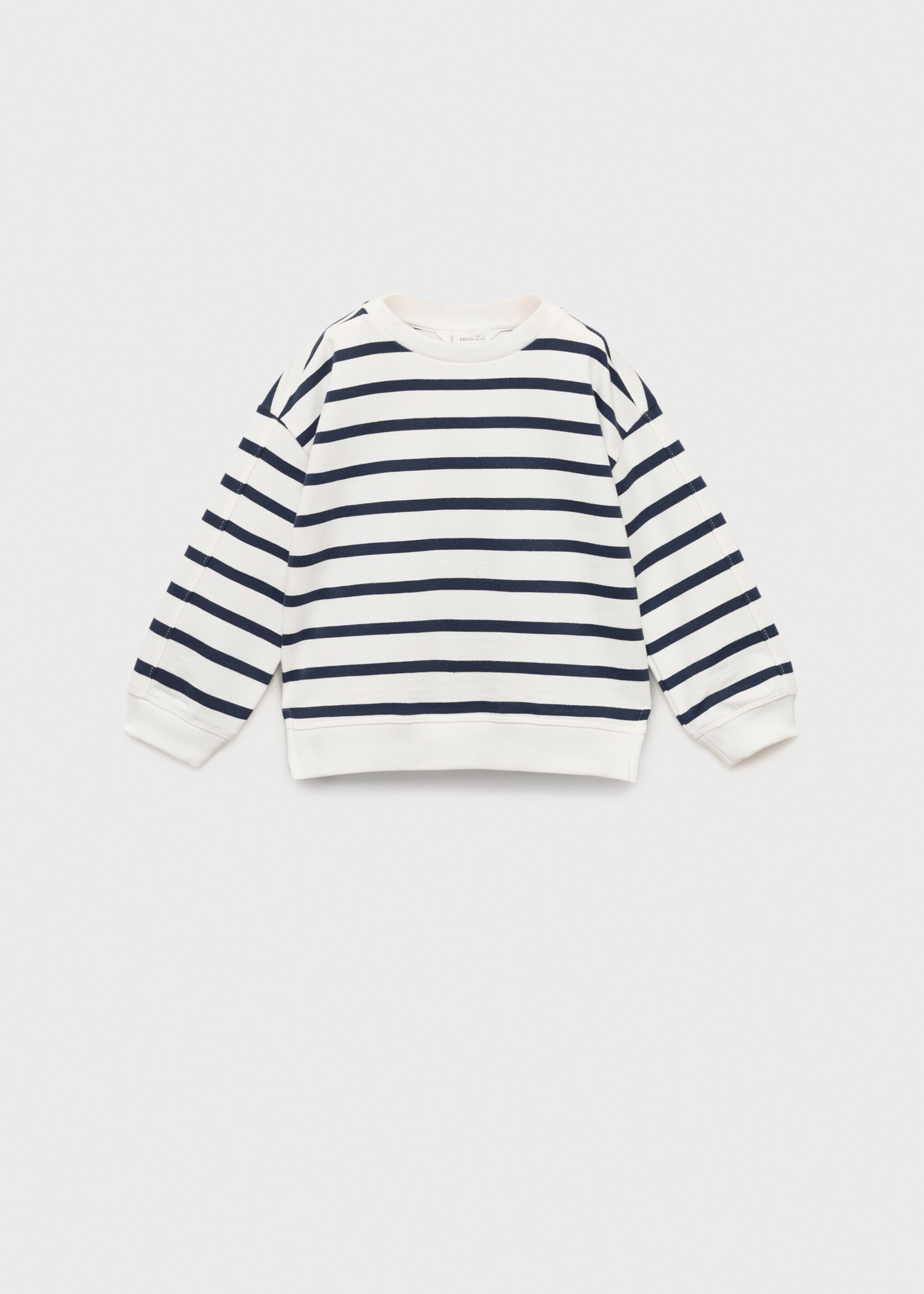 Striped cotton-blend sweatshirt - Article without model