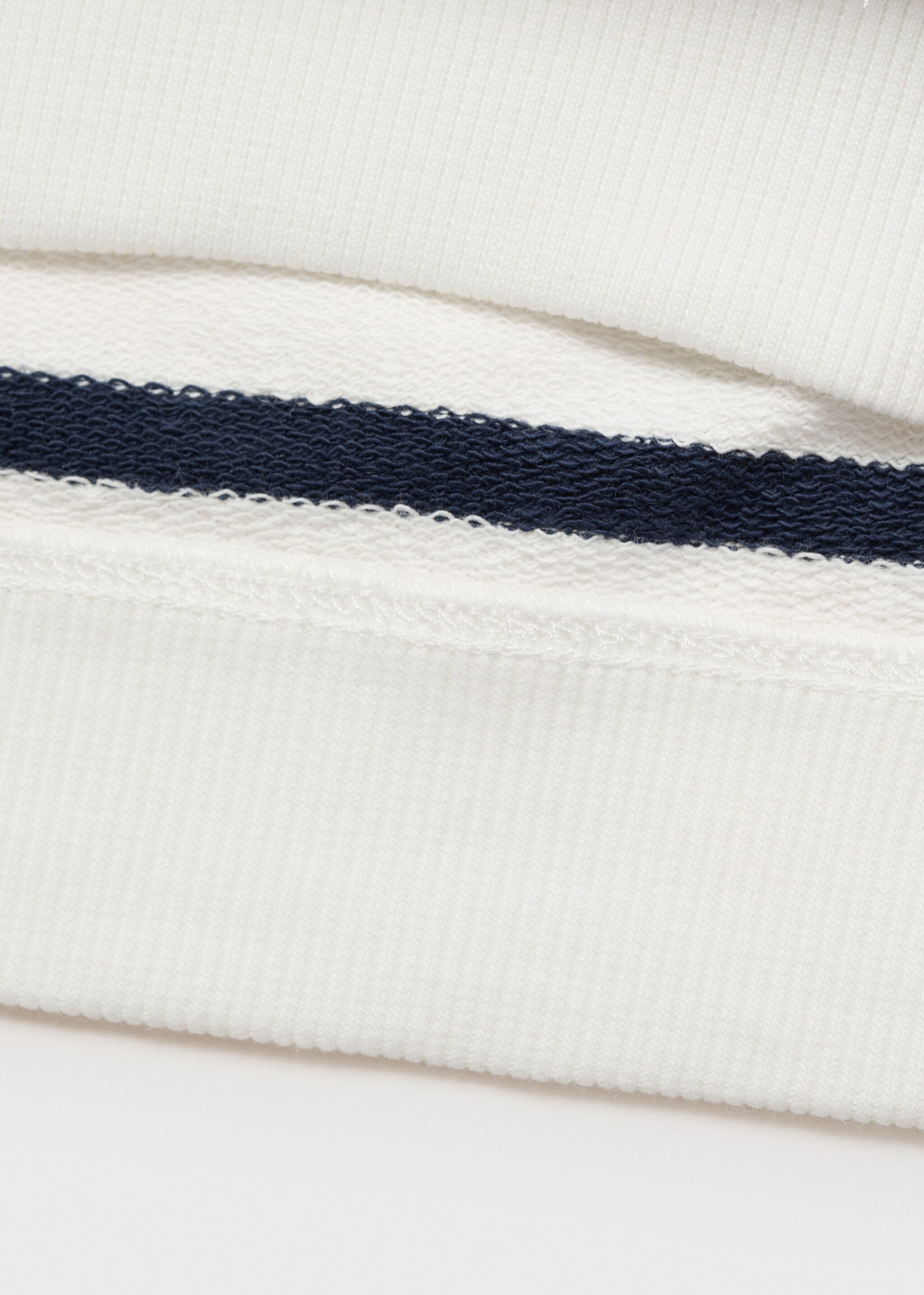 Striped cotton-blend sweatshirt - Details of the article 0