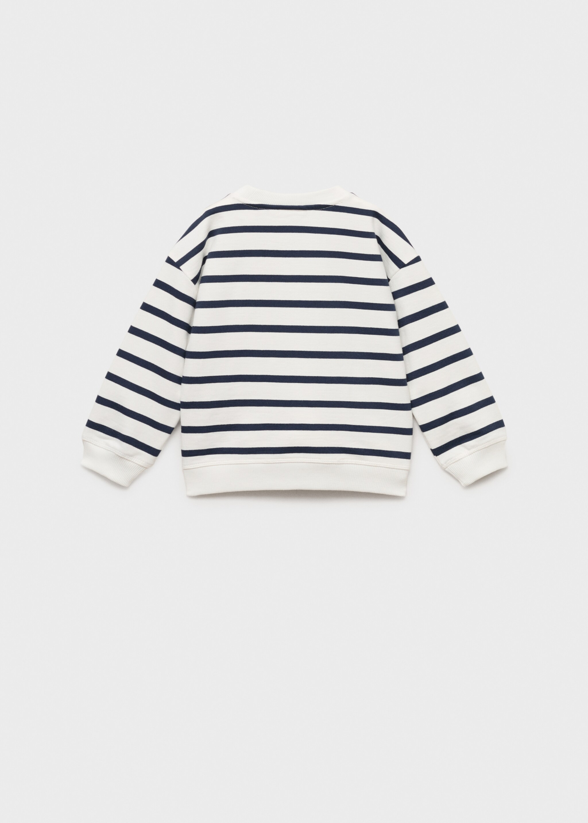 Striped cotton-blend sweatshirt - Reverse of the article