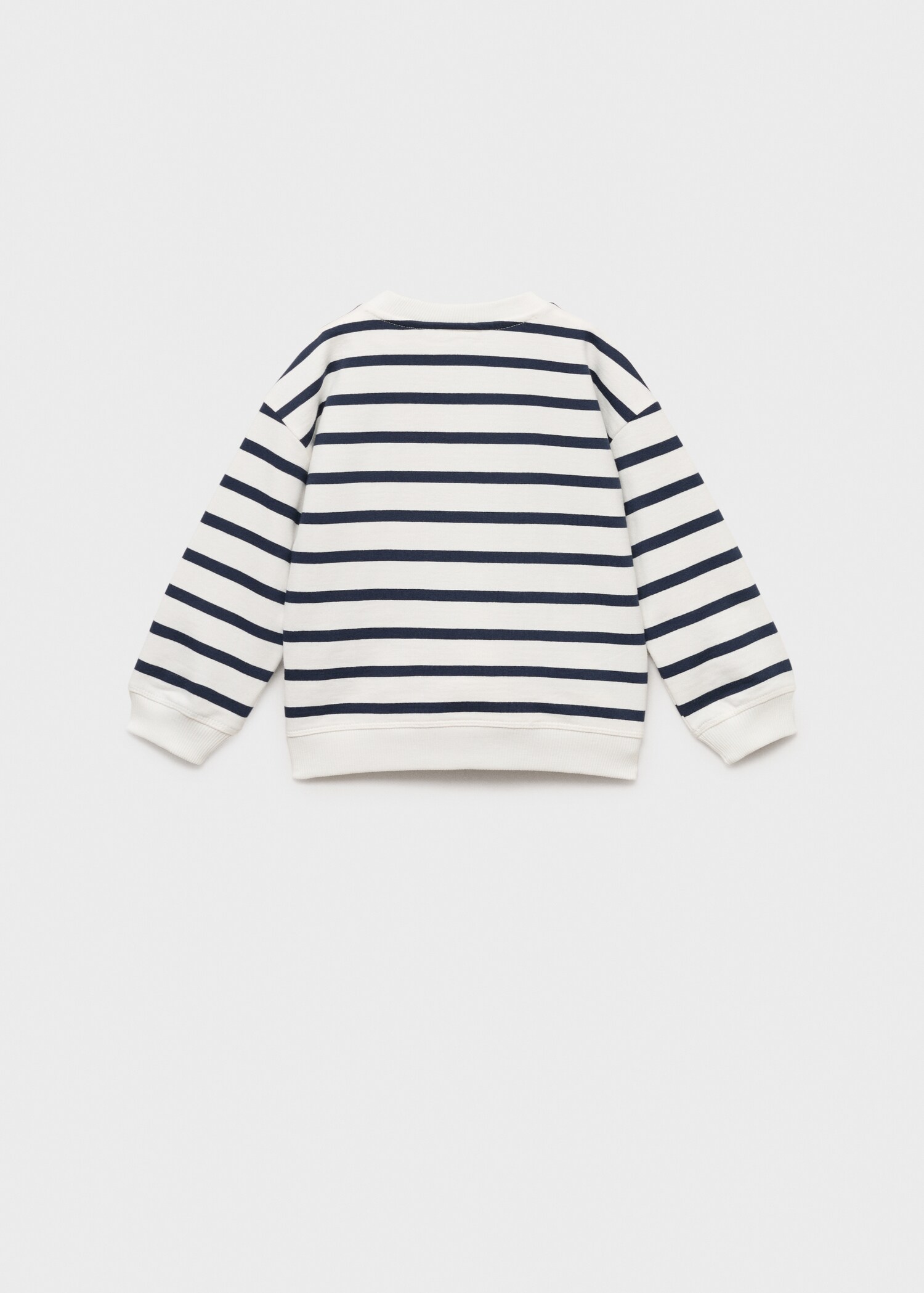 Sudadera algodón rayas - Reverso del artículo