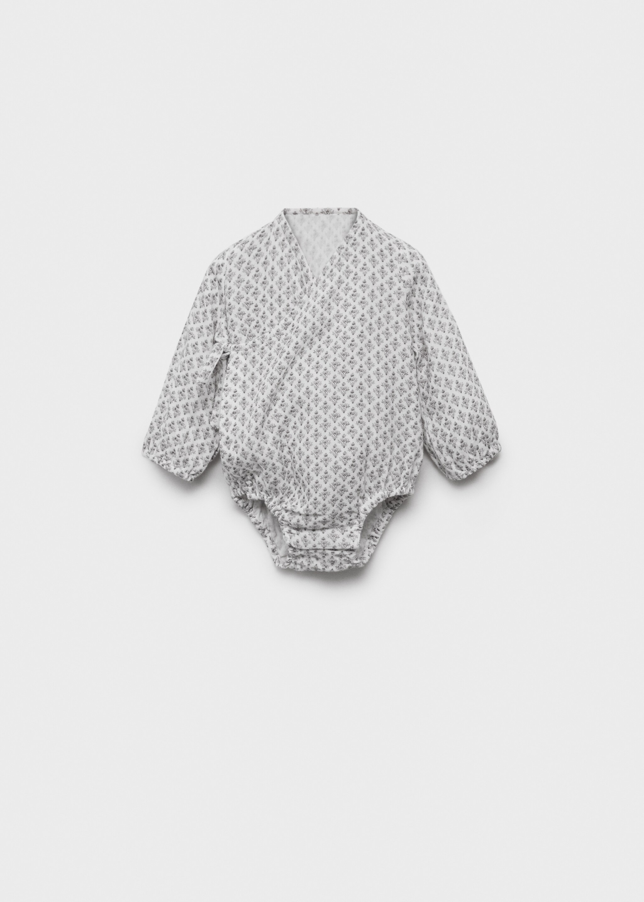 Printed crossover romper suit - Article without model