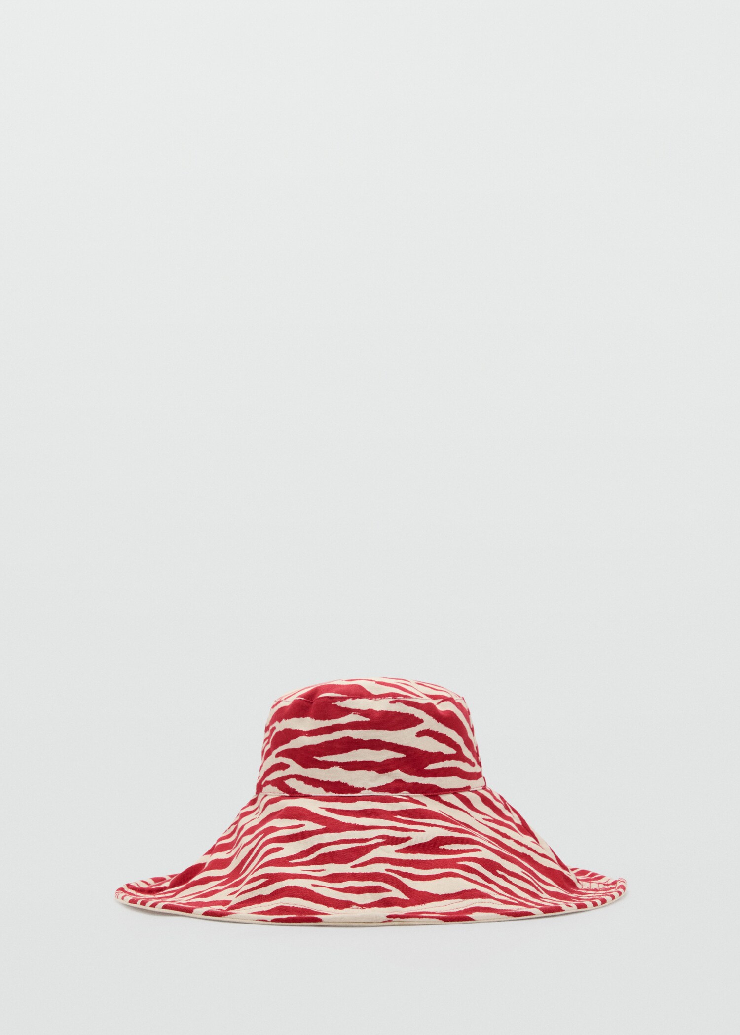 Reversible zebra-print bucket hat - Article without model