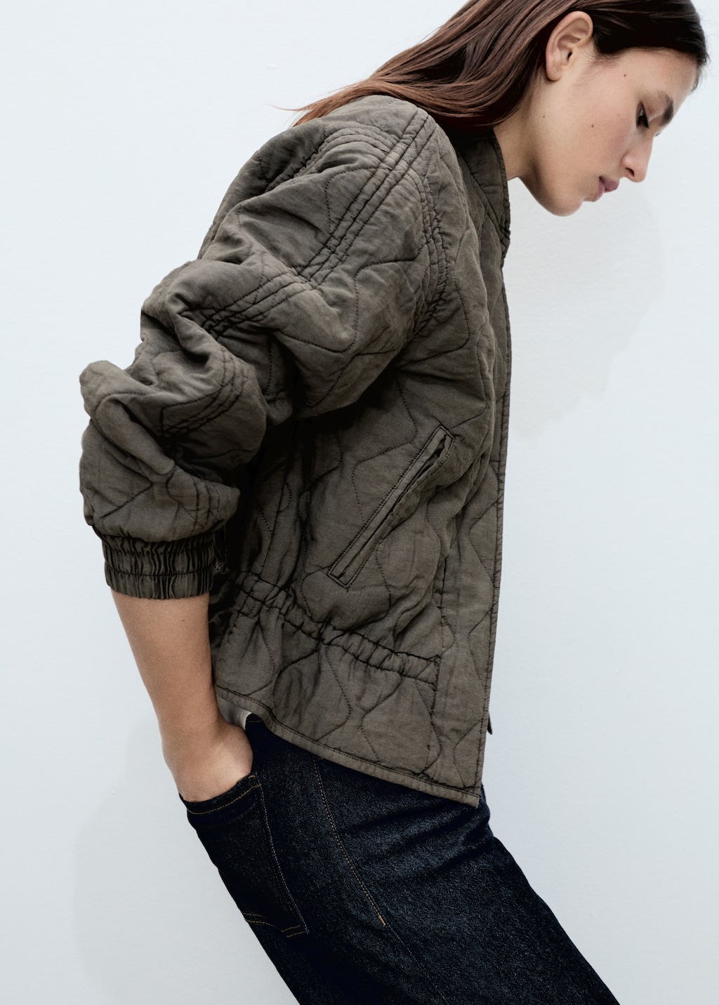 Cotton racing jacket with patches - Women | MANGO Japan Cotton racing jacket with patches - Women | MANGO Japan