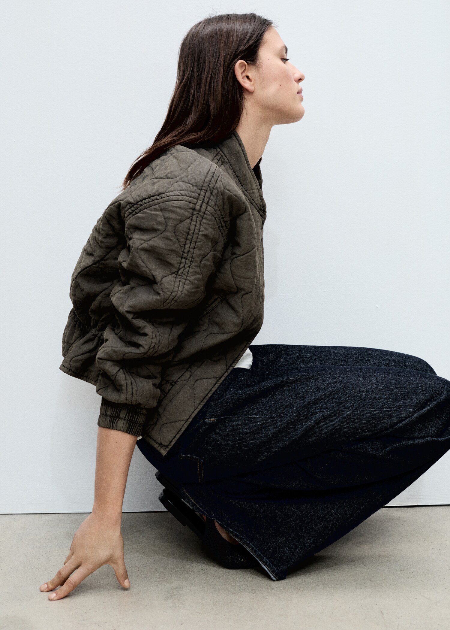 Quilted bomber jacket - Details of the article 2